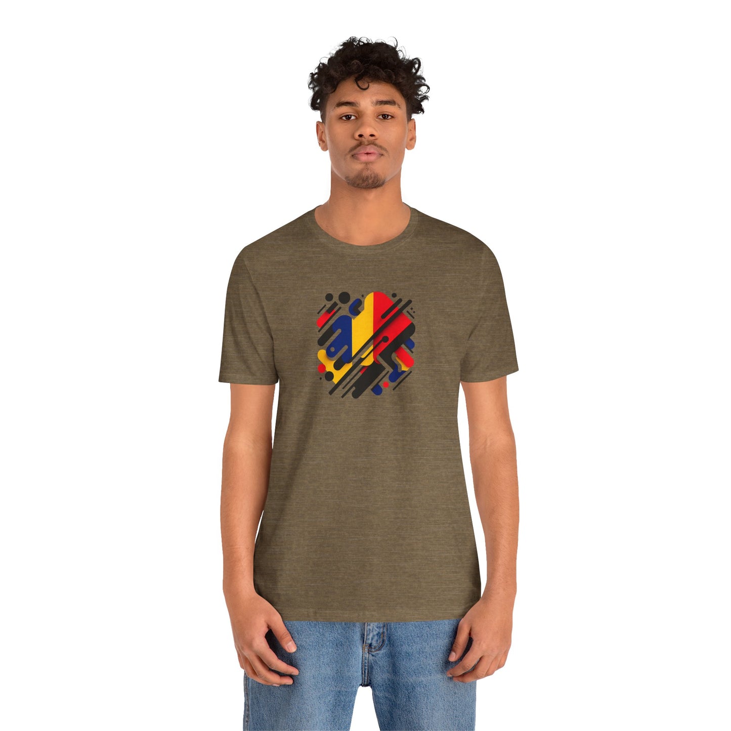 Artistic Heart Unisex Jersey Tee - Vibrant Graphic Tee, Casual Wear, Gift for Art Lovers, Birthday Surprise, Everyday Comfort
