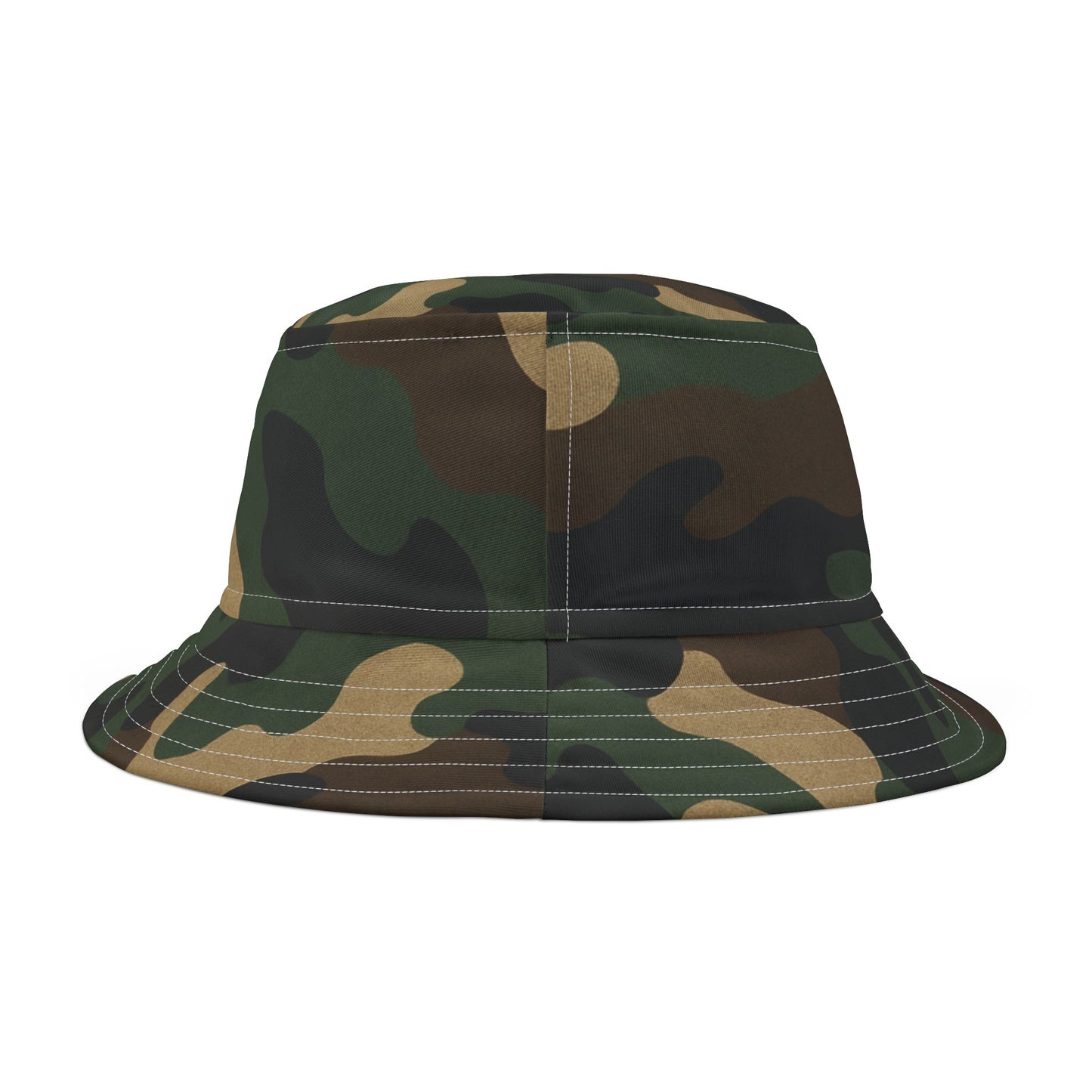 Camouflage Bucket Hat - Trendy AOP Headwear, Summer Fashion Accessory, Outdoor Adventure Cap, Unique Gift for Him/Her, Stylish Festival Hat