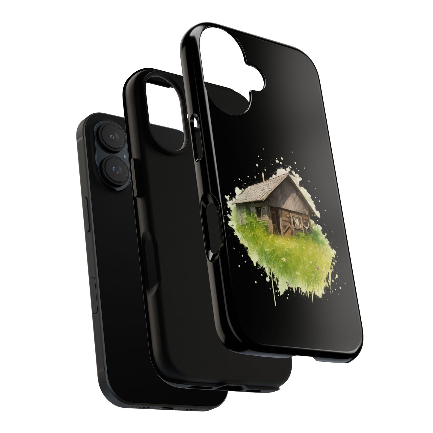 Rustic Farmhouse Phone Case, Cute Cottage Design, Tough Cases for Nature Lovers, Eco-Friendly Gift, Customizable Tech Accessories