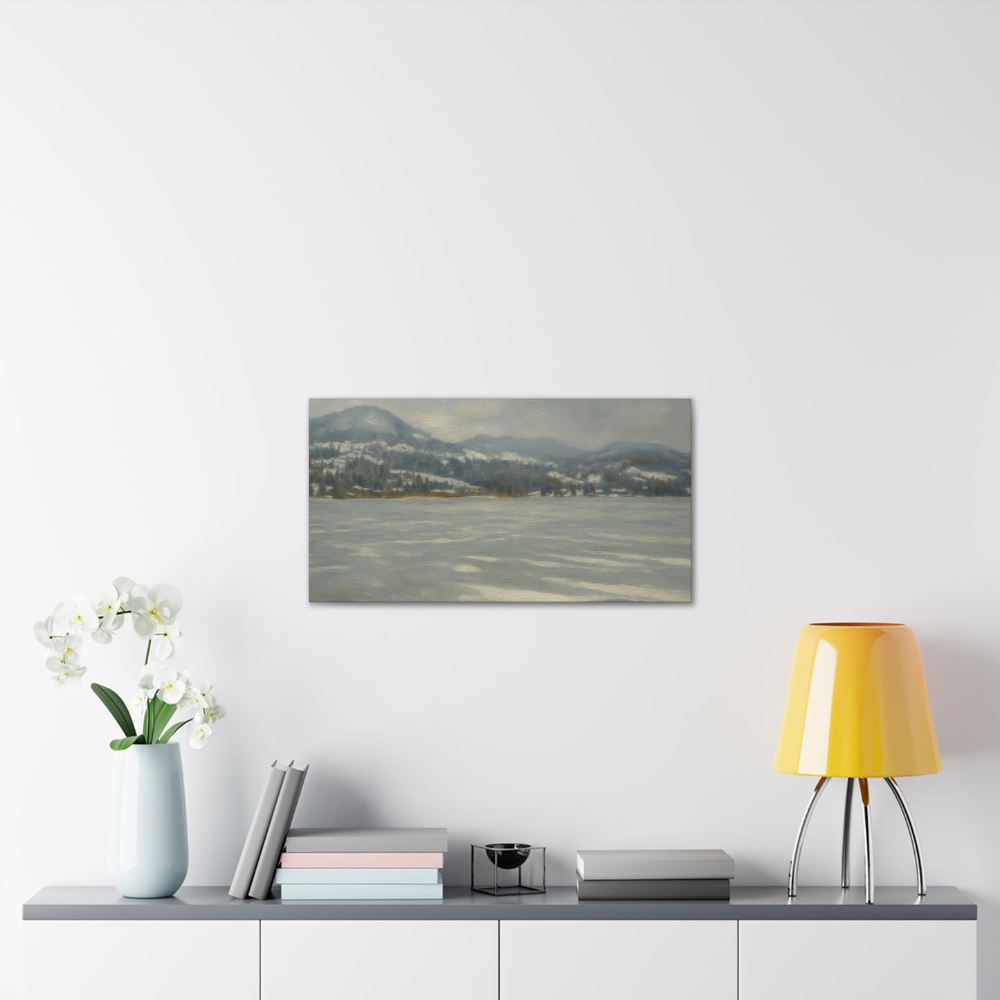 Serene Winter Landscape Canvas