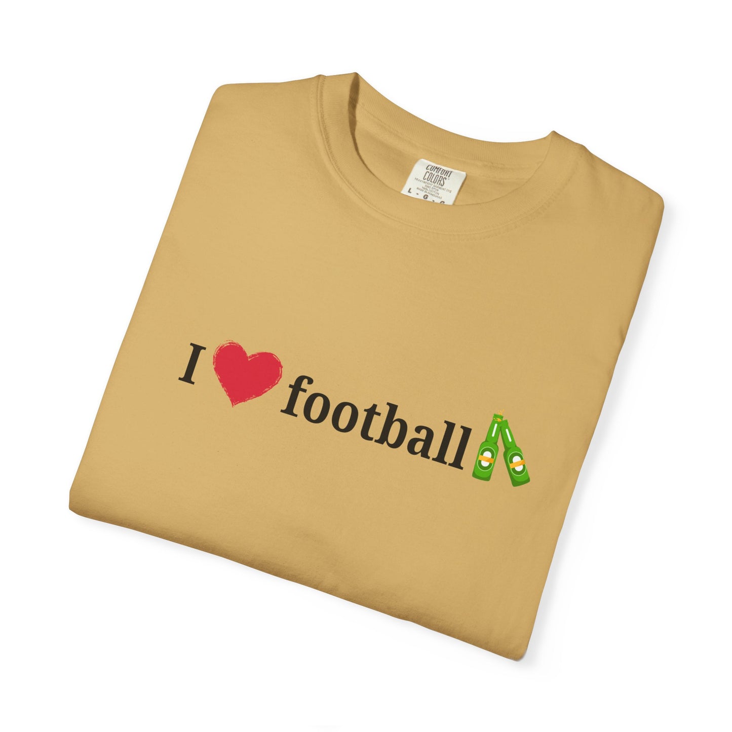 Unisex Football Love Tee - Casual Cotton T-Shirt, Gift for Sports Fans, Comfortable Daily Wear, Perfect for Game Days, Fun Summer Outfits