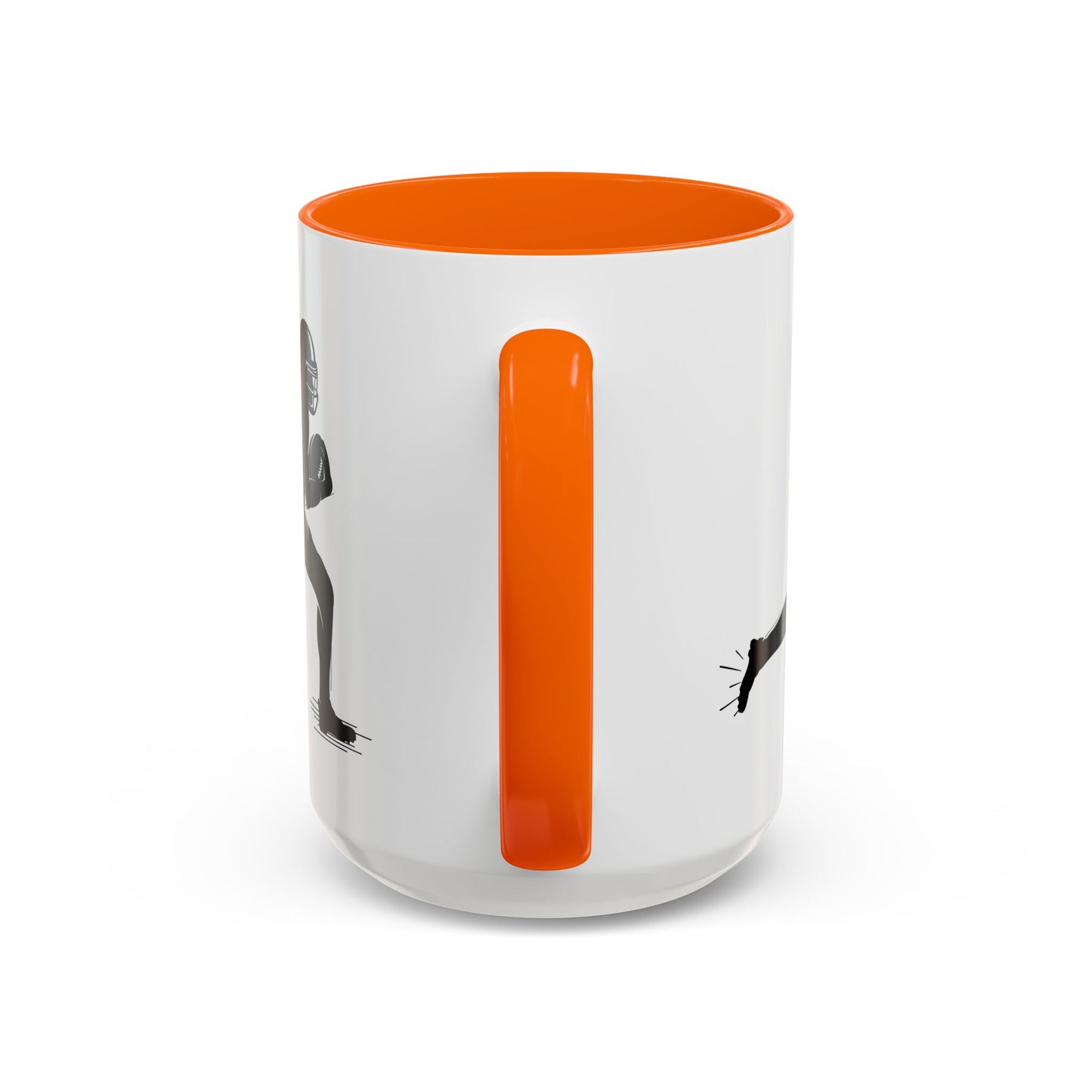 Football Player Themed Accent Coffee Mug, Sports Fan Gift, Unique Mug for Athletes, Coffee Lover, Game Day Essential