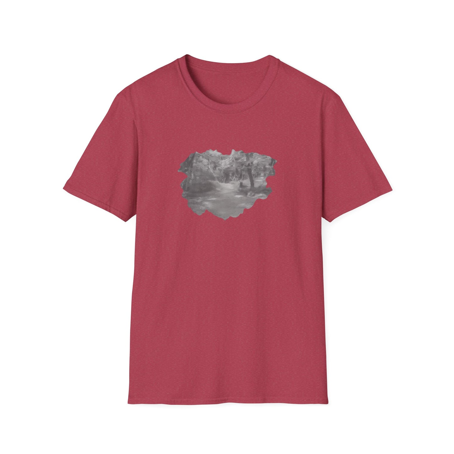 Serene Nature Landscape T-Shirt - Comfortable Unisex Tee, Outdoor Adventures, Nature Lover Gift, Casual Wear, Stylish Spring Top