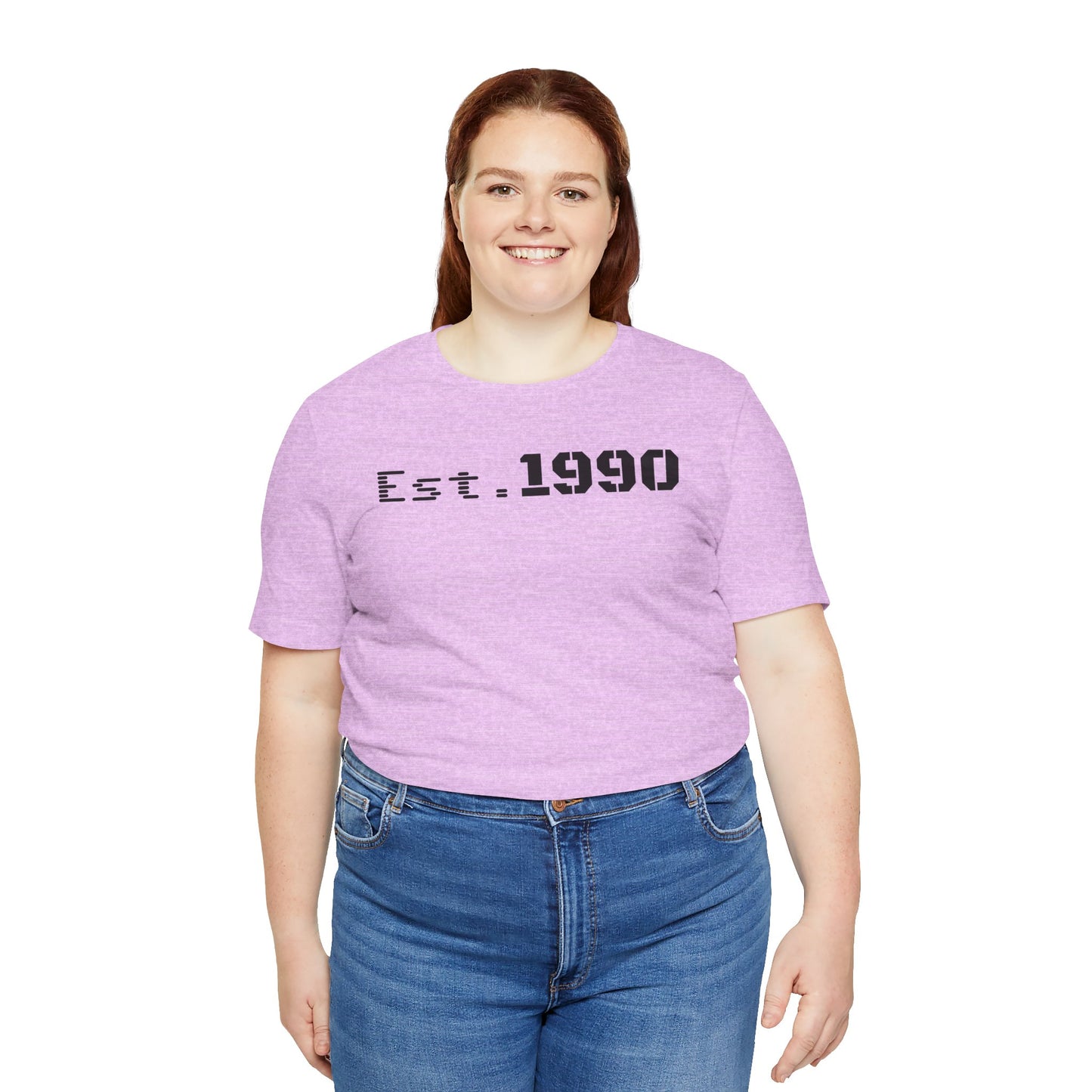 Unisex Est. 1990 Nostalgic Jersey Tee - Perfect Gift, Vintage Style, Retro Fashion, Birthday Celebration, Casual Wear
