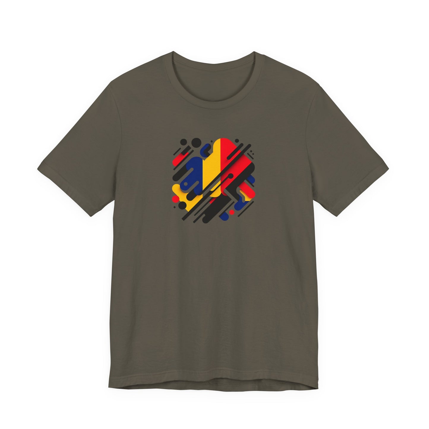 Artistic Heart Unisex Jersey Tee - Vibrant Graphic Tee, Casual Wear, Gift for Art Lovers, Birthday Surprise, Everyday Comfort