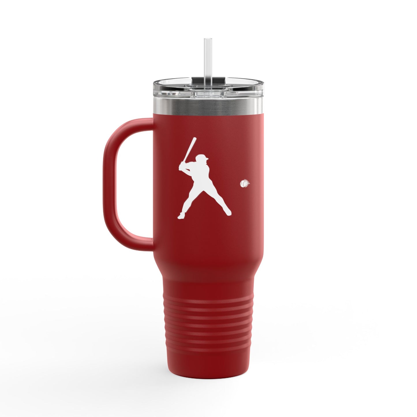 Baseball-Themed Insulated Travel Mug, Perfect for Fans & Athletes, Gift for Sports Lovers, 40oz Drinkware for Home & Road