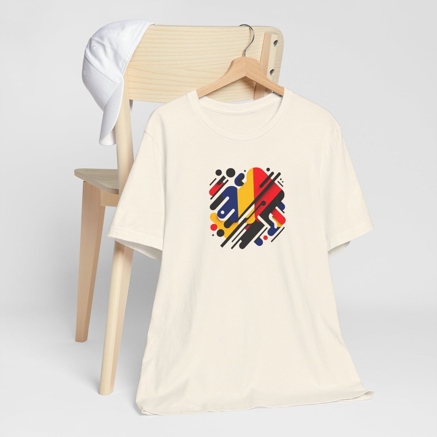 Artistic Heart Unisex Jersey Tee - Vibrant Graphic Tee, Casual Wear, Gift for Art Lovers, Birthday Surprise, Everyday Comfort