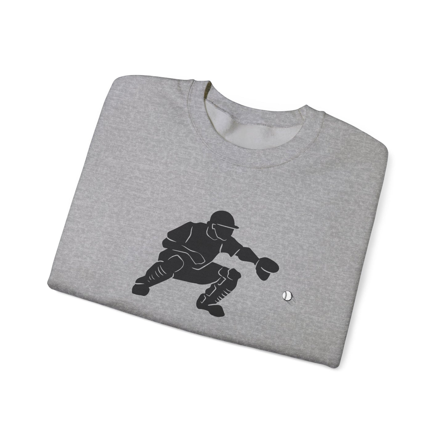 Baseball Catcher Crewneck Sweatshirt | Unisex Sports Apparel | Perfect for Game Days, Gifts, and Casual Wear | Baseball Lover's Gift