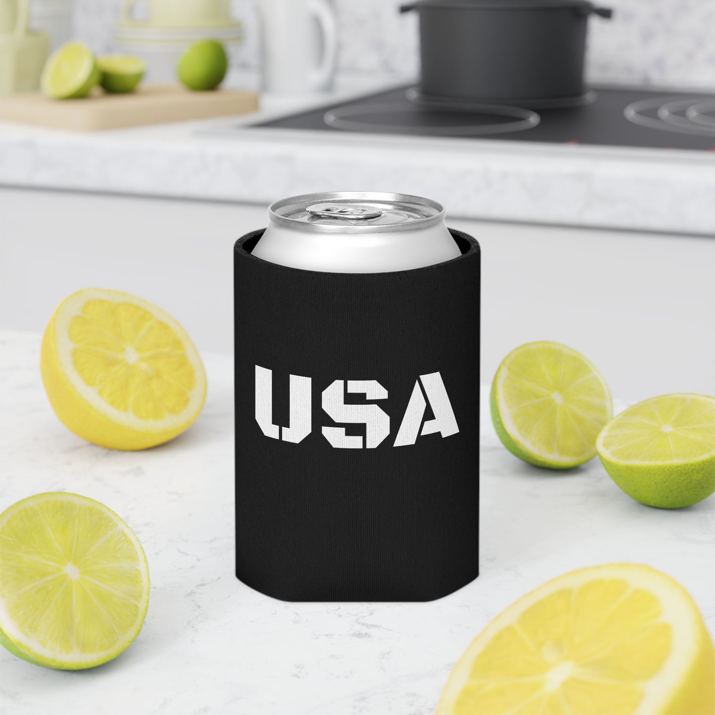 USA Can Cooler - Patriotic Drink Holder for Parties, BBQs, Tailgates, Independence Day, Summer Celebrations - product image