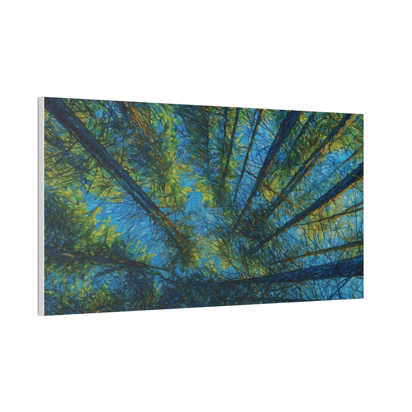 Canvas Wall Art, Forest Perspective Print, Nature Decor, Home & Office Art, Rustic Wall Hanging, Tree Art for Nature Lovers