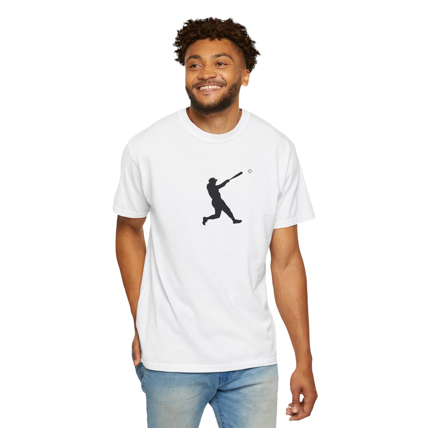 Sporty Garment-Dyed T-Shirt for Baseball Lovers, Casual Tee, Unisex Sports Shirt, Perfect Gift for Athletes, Outdoor Activities