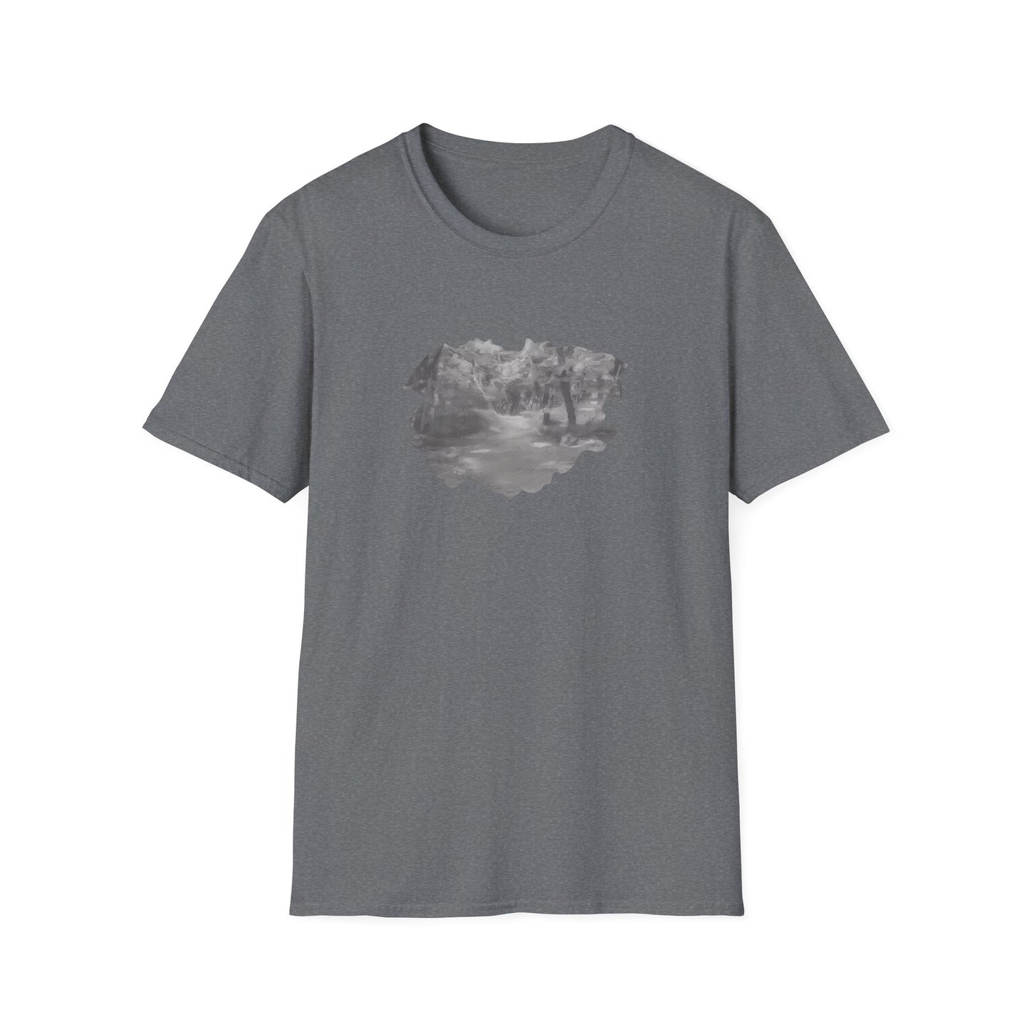 Serene Nature Landscape T-Shirt - Comfortable Unisex Tee, Outdoor Adventures, Nature Lover Gift, Casual Wear, Stylish Spring Top