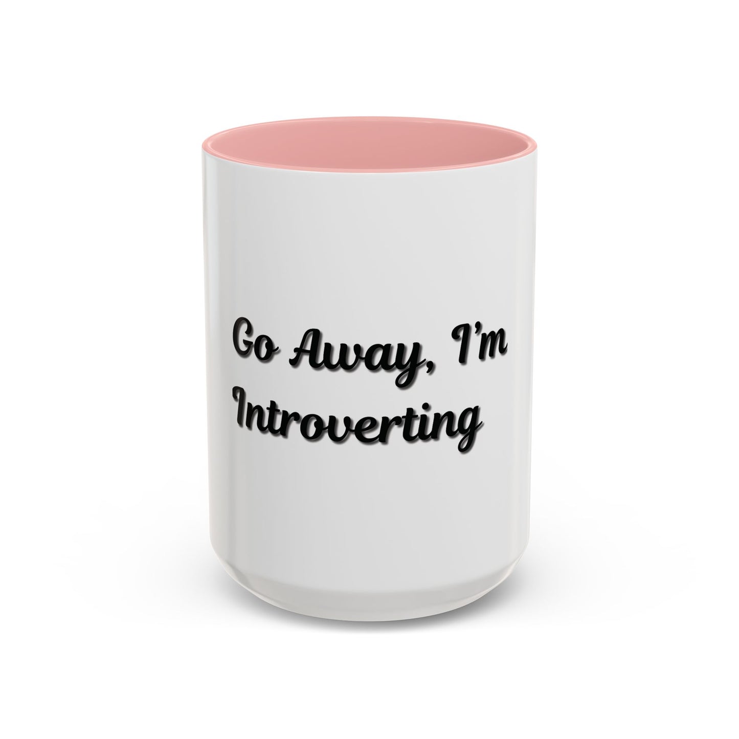 Introvert Coffee Mug - Go Away, I'm Introverting - Black Accent for Relaxing Moments