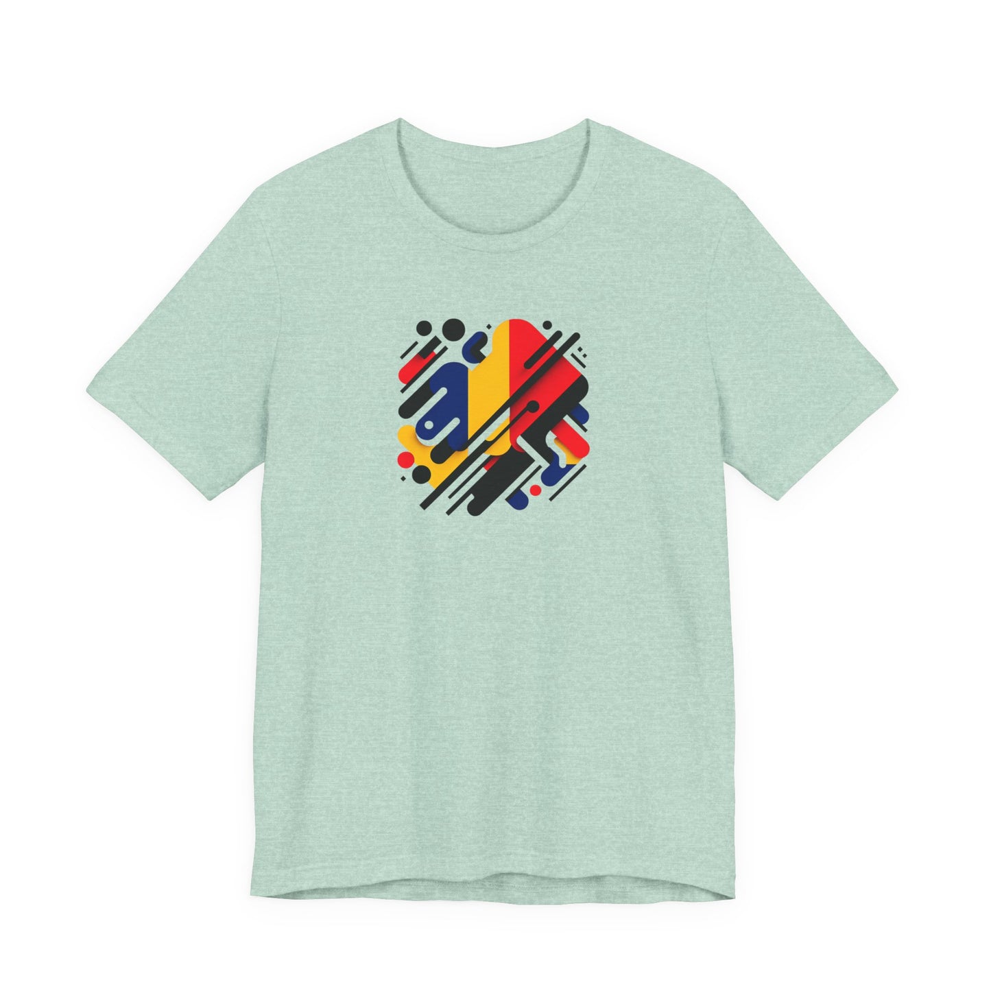 Artistic Heart Unisex Jersey Tee - Vibrant Graphic Tee, Casual Wear, Gift for Art Lovers, Birthday Surprise, Everyday Comfort