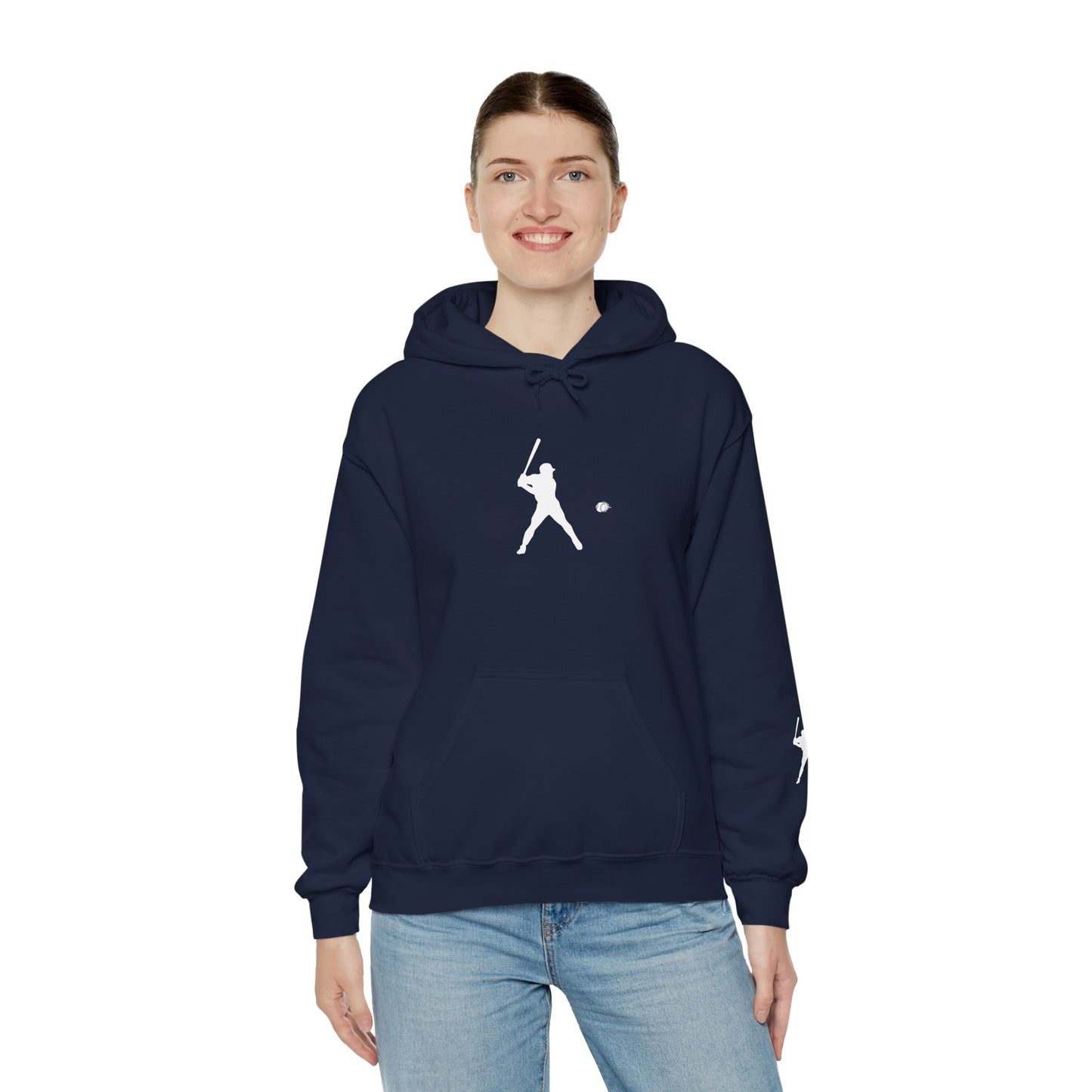 Sporty Unisex Baseball Hooded Sweatshirt, Casual Hoodie for Athletes, Perfect for Gifts, Comfy Streetwear, Ideal for Sports Events, Personal Use