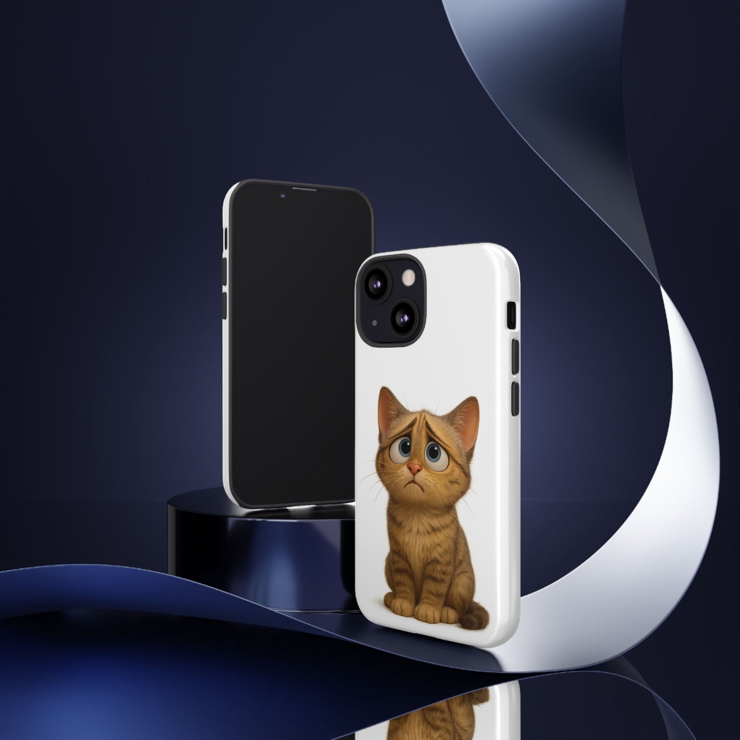 Cute Cat Phone Case, Funny Kitty Case, Animal Lover Gift, Cat Lover Accessory, Unique Cat Design Case, Pet Mom Gift
