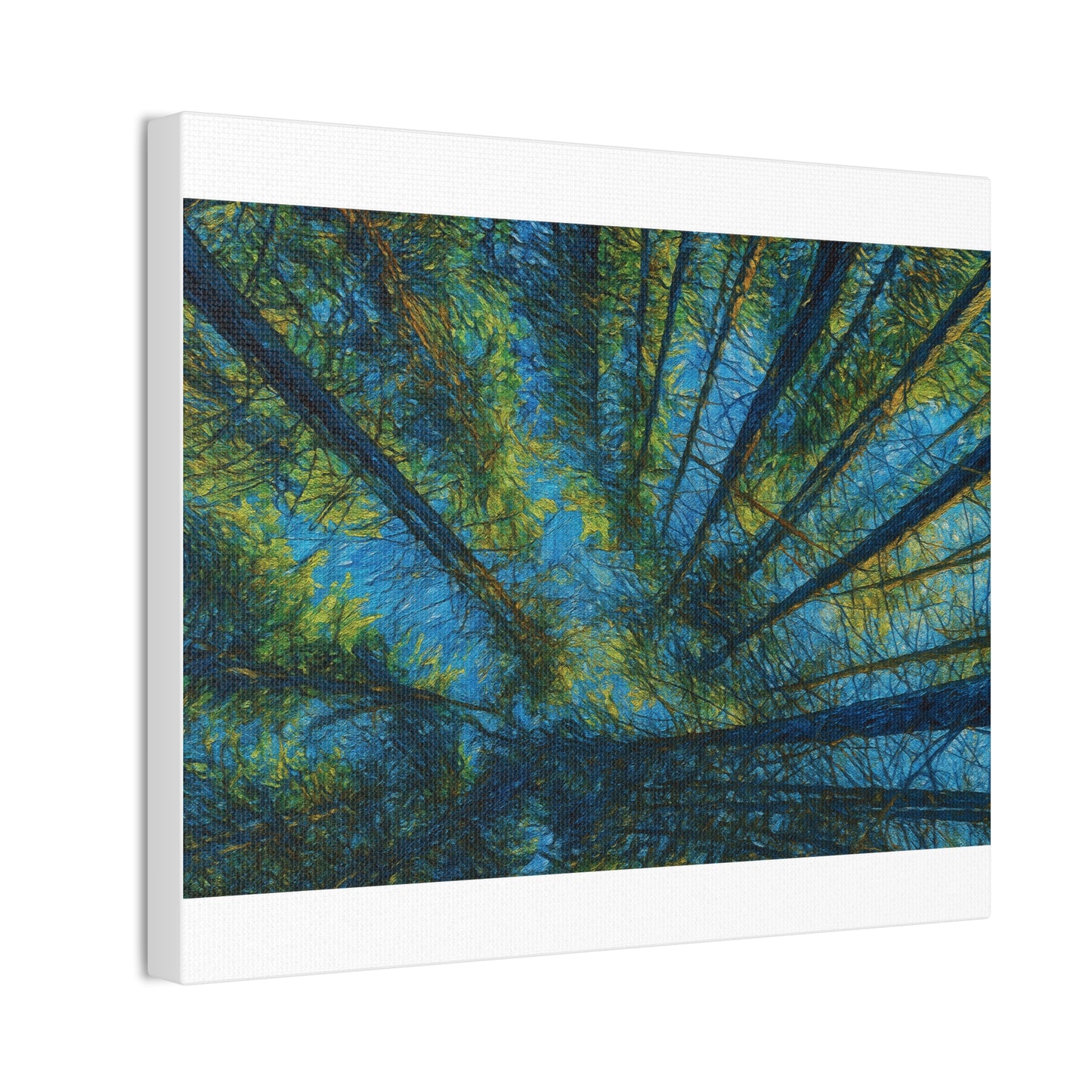 Canvas Wall Art, Forest Perspective Print, Nature Decor, Home & Office Art, Rustic Wall Hanging, Tree Art for Nature Lovers
