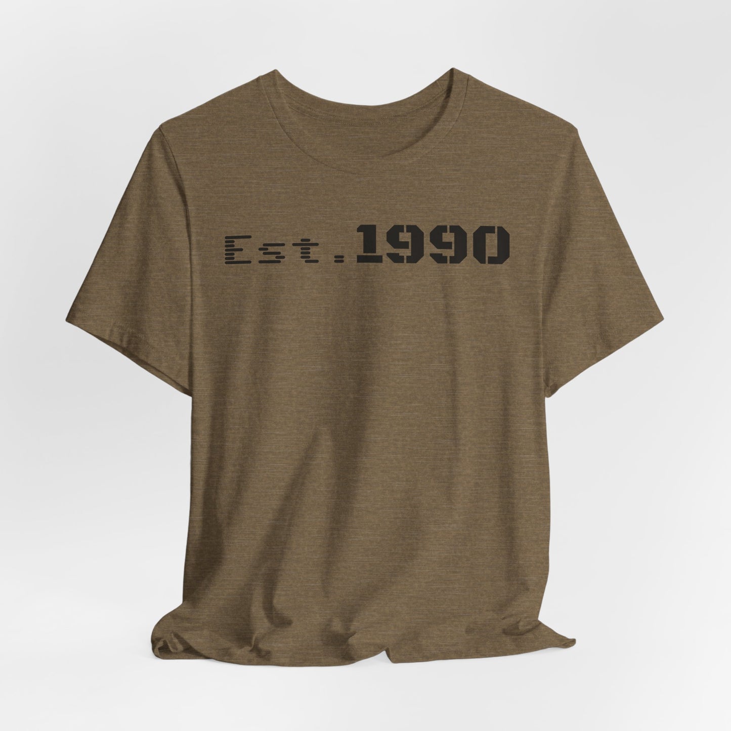 Unisex Est. 1990 Nostalgic Jersey Tee - Perfect Gift, Vintage Style, Retro Fashion, Birthday Celebration, Casual Wear