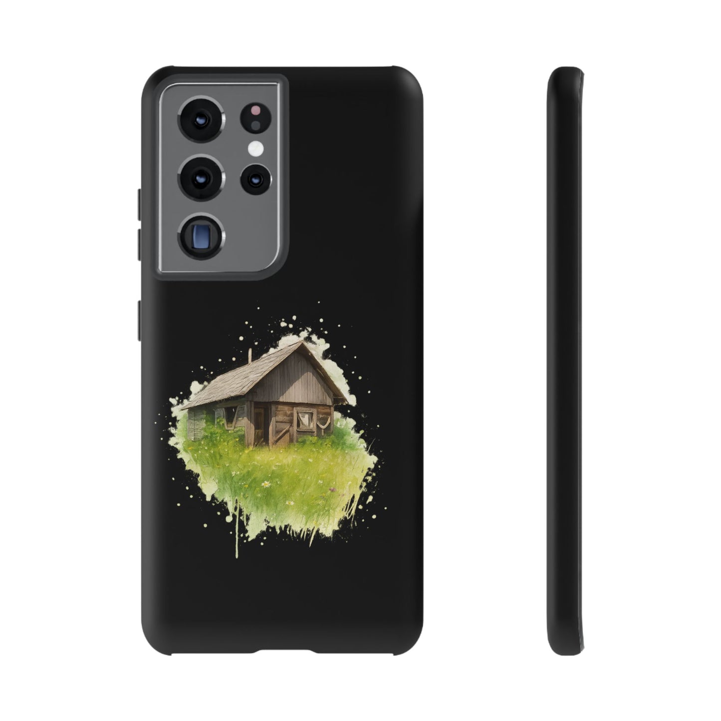 Rustic Farmhouse Phone Case, Cute Cottage Design, Tough Cases for Nature Lovers, Eco-Friendly Gift, Customizable Tech Accessories