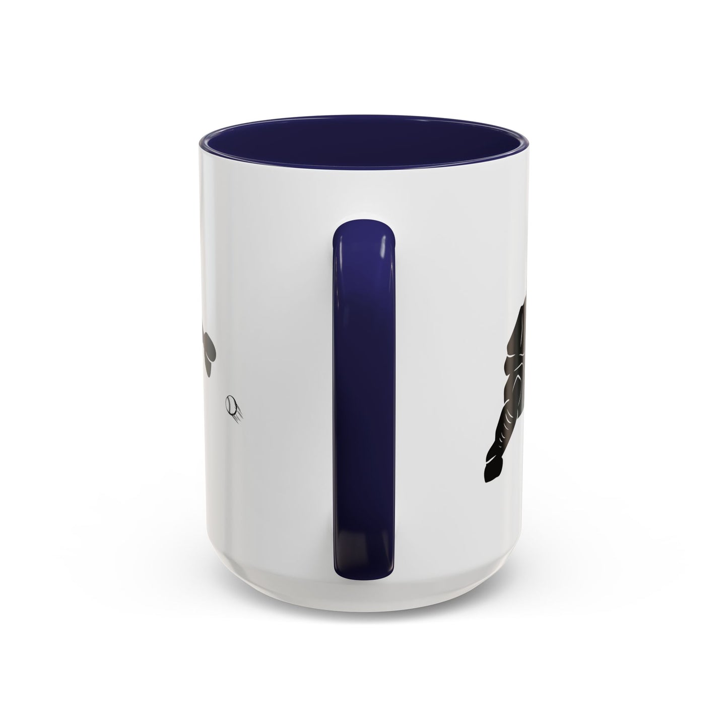 Baseball Catcher Coffee Mug, Sports Gift for Coaches, Black Accent Mug for Fans, Perfect for Birthdays & Celebrations, Unique Cup