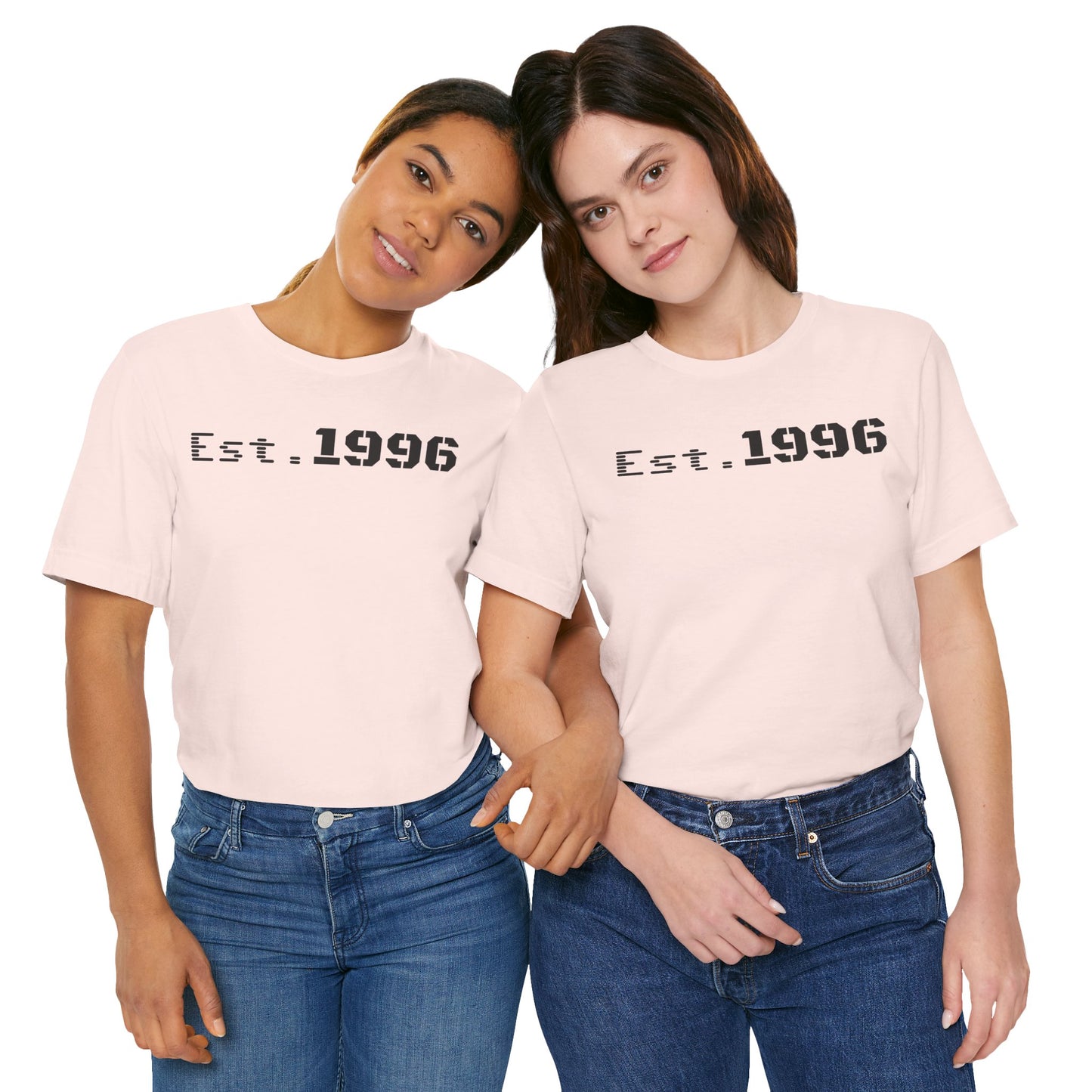 Unisex Jersey Tee - 'Est. 1996' Graphic Shirt, Birthday Gift, Casual Wear, Vintage Style, Retro Fashion, Gift for Him/Her