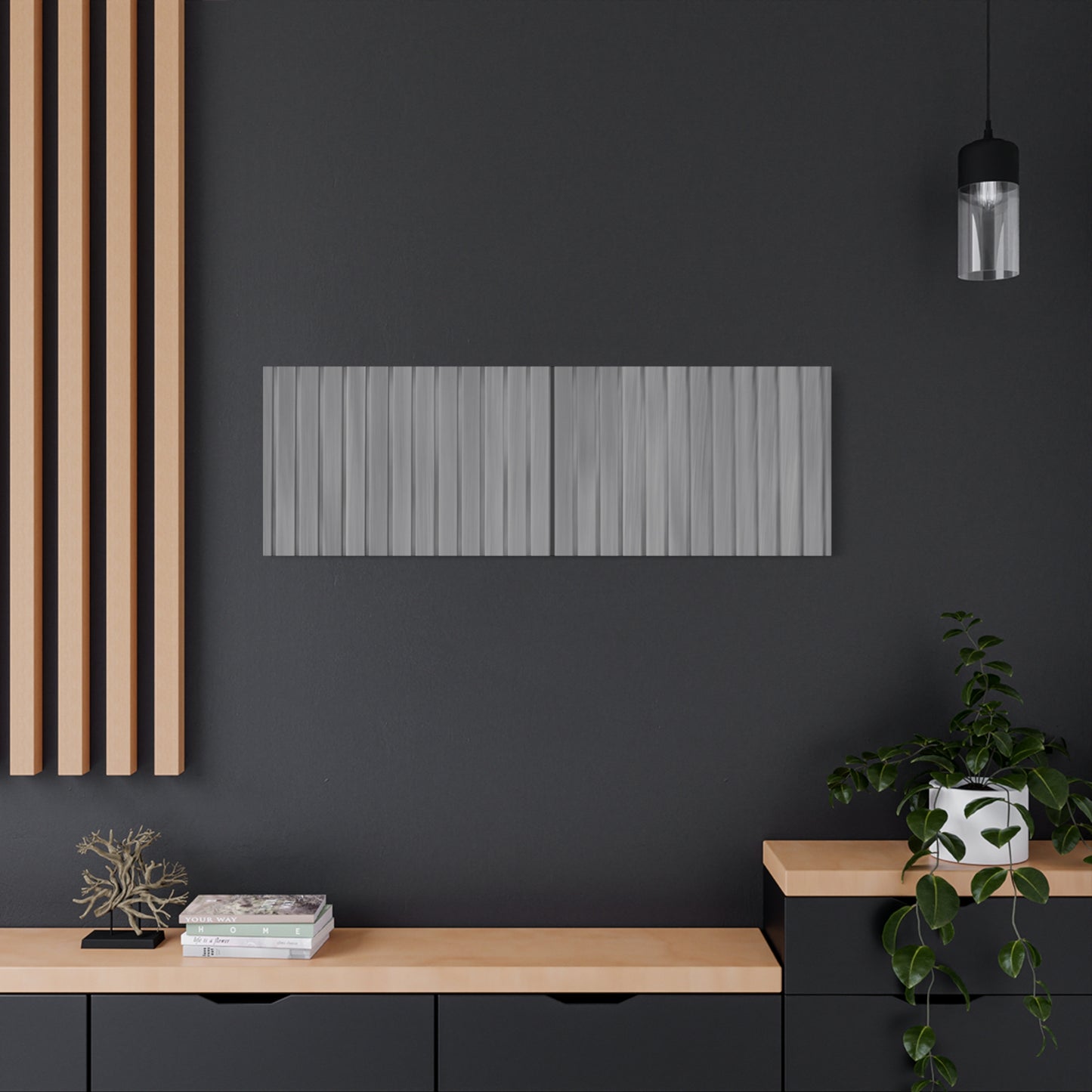 Modern Striped Canvas Art - 1.25" Stretched Wall Decor
