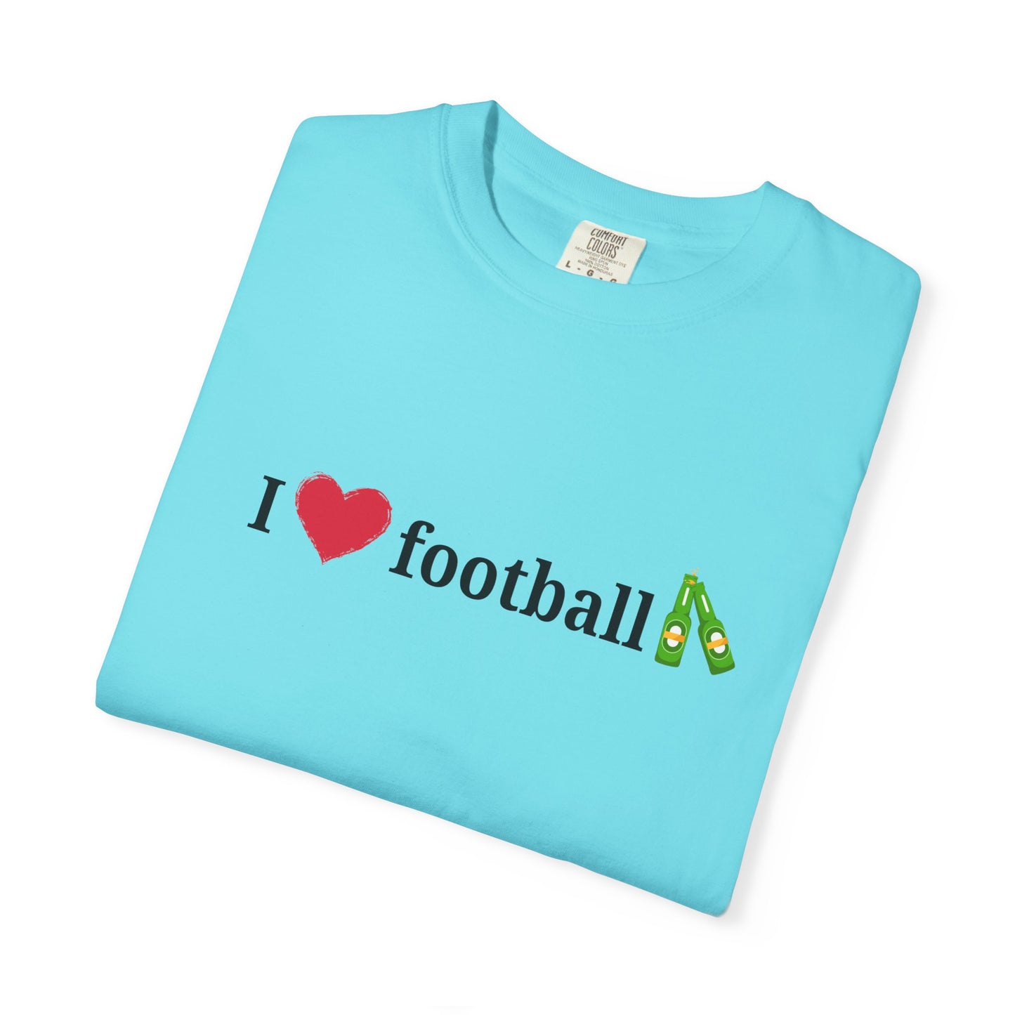 Unisex Football Love Tee - Casual Cotton T-Shirt, Gift for Sports Fans, Comfortable Daily Wear, Perfect for Game Days, Fun Summer Outfits