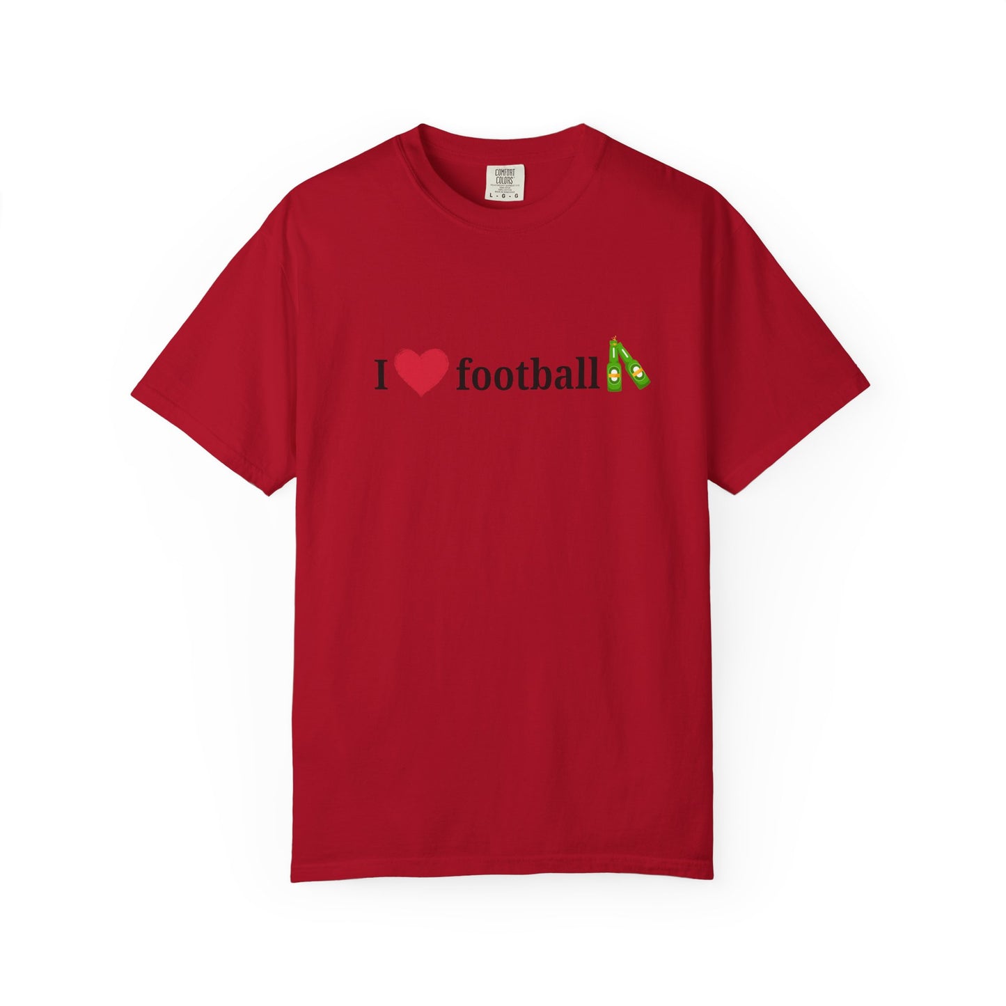 Unisex Football Love Tee - Casual Cotton T-Shirt, Gift for Sports Fans, Comfortable Daily Wear, Perfect for Game Days, Fun Summer Outfits