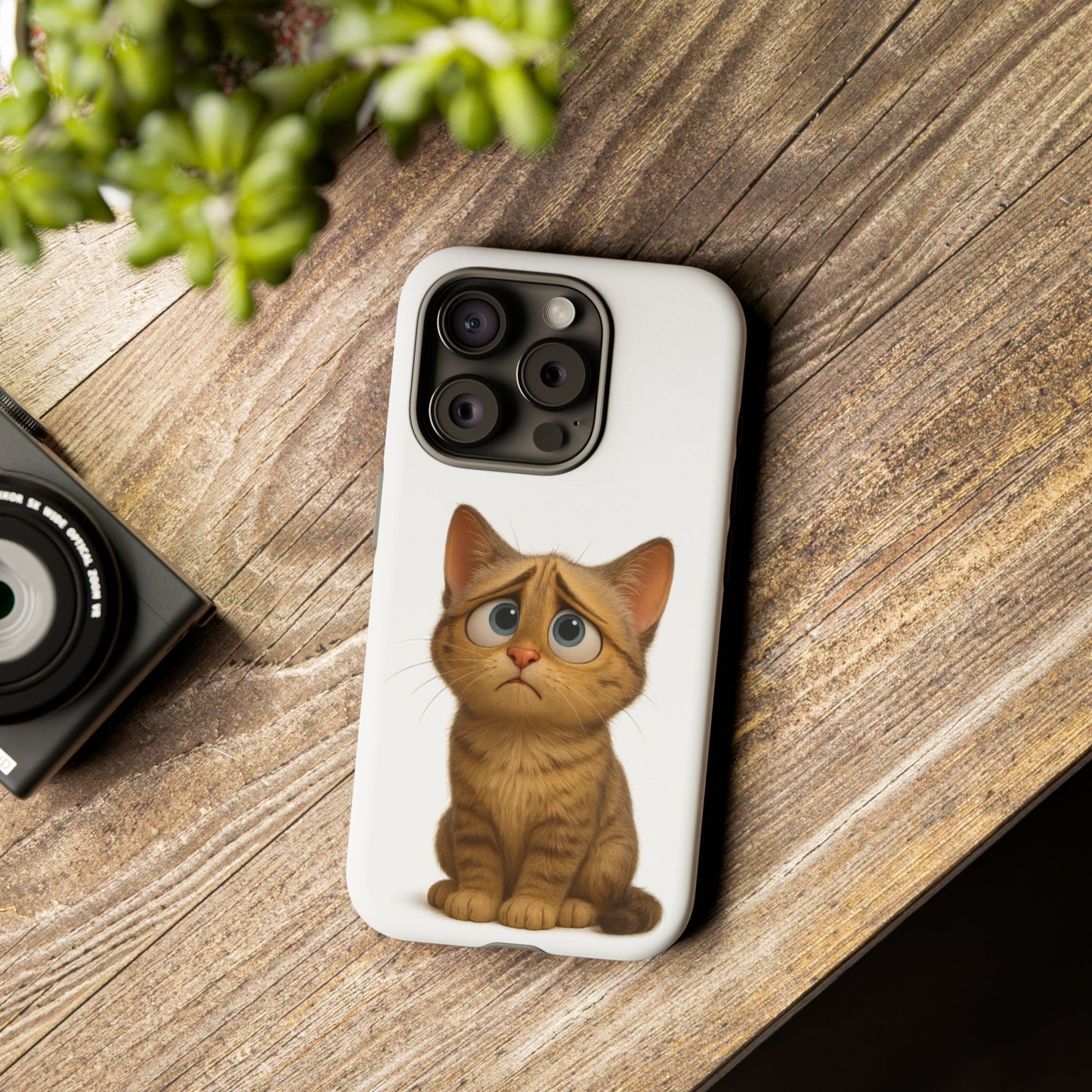 Cute Cat Phone Case, Funny Kitty Case, Animal Lover Gift, Cat Lover Accessory, Unique Cat Design Case, Pet Mom Gift