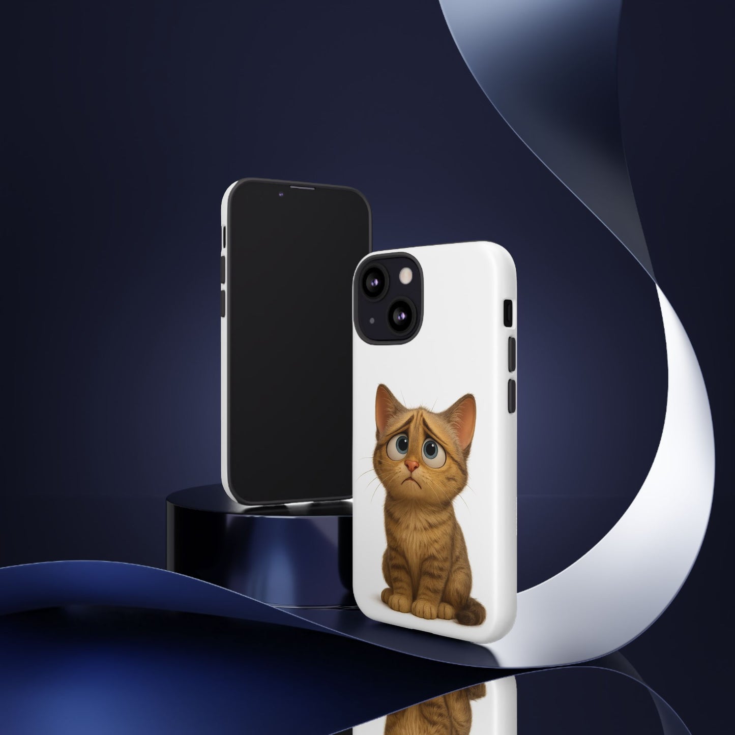 Cute Cat Phone Case, Funny Kitty Case, Animal Lover Gift, Cat Lover Accessory, Unique Cat Design Case, Pet Mom Gift