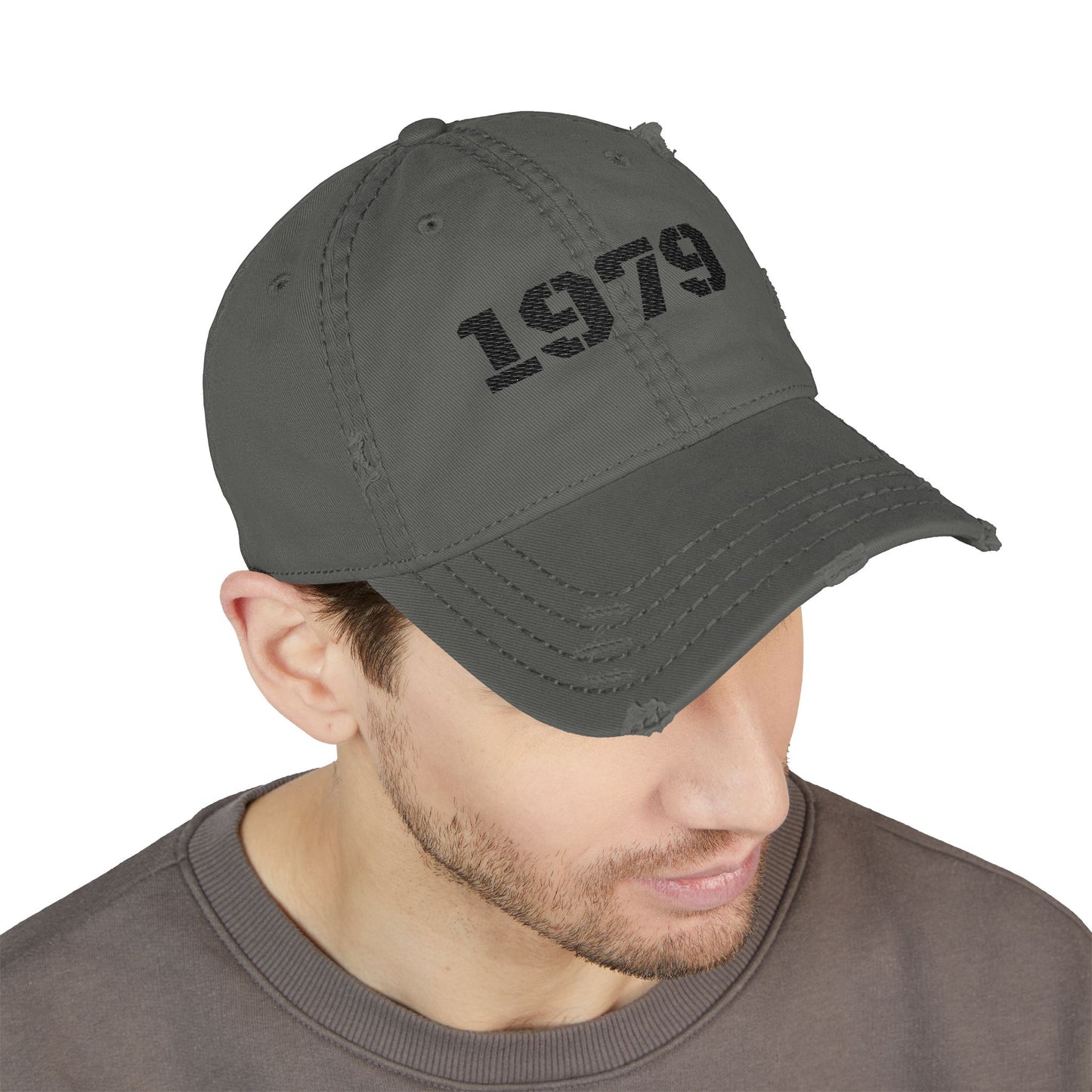 Vintage Distressed Dad Hat, 1979 Cap, Embroidered Baseball Cap, Gift for Dad, Casual Outfit Accessory, Summer Hat