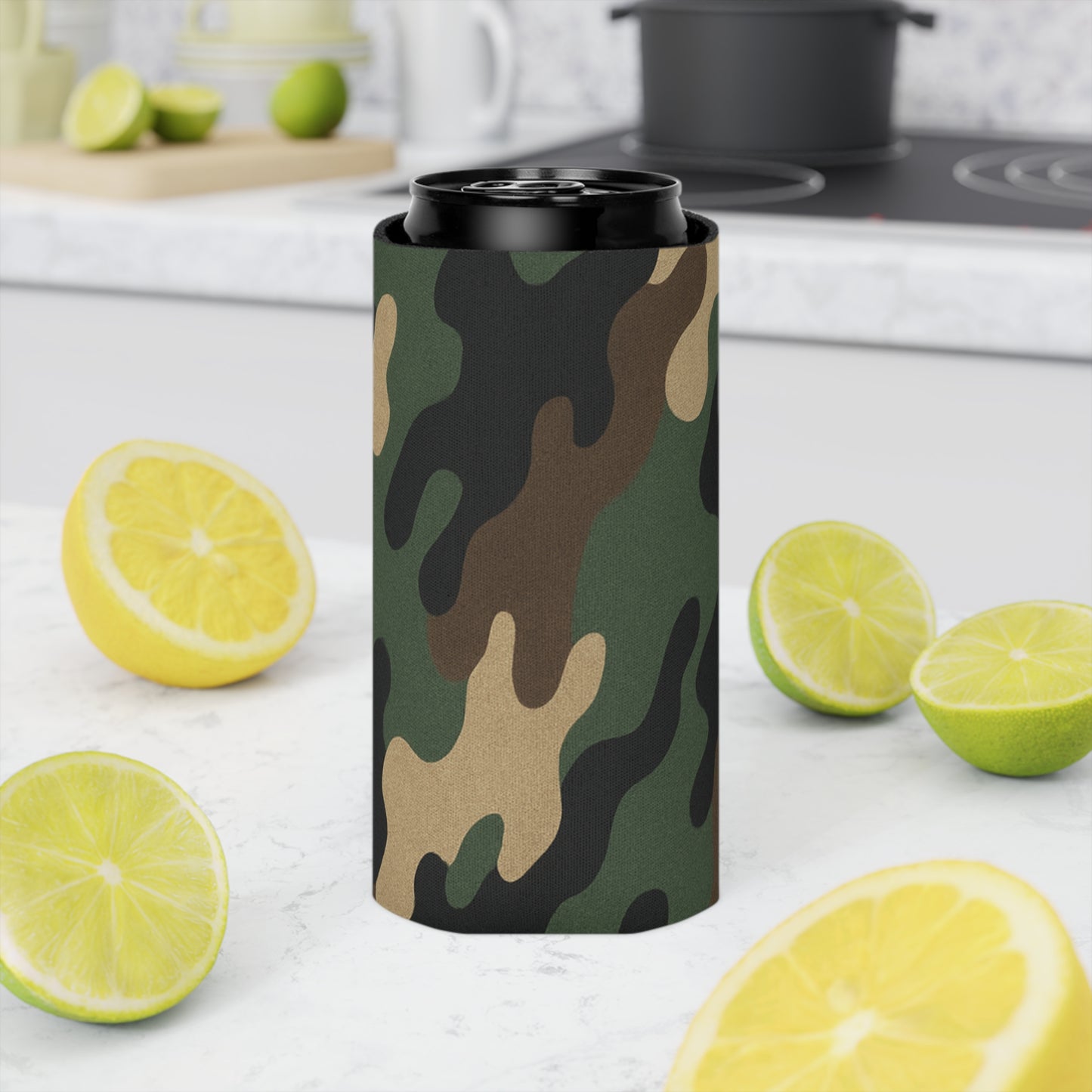 Camouflage Can Cooler | Beverage Insulator, Outdoor Parties, Gifts for Him, Hunting Accessories, Camping Gear