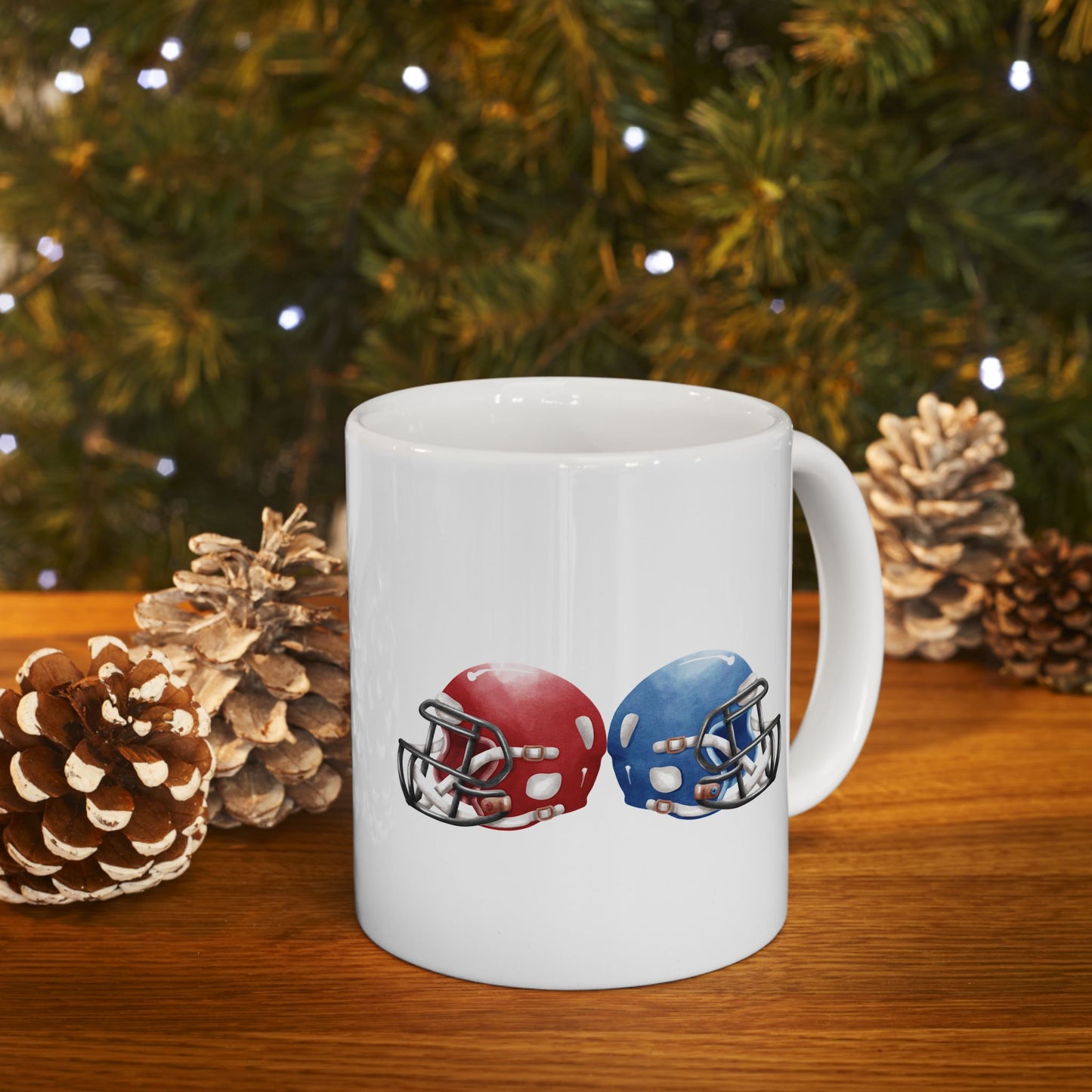 Football Fan Ceramic Mug | 11oz, 15oz | Perfect for Game Day, Sports Enthusiasts, Gifts, Tailgating, Team Celebration