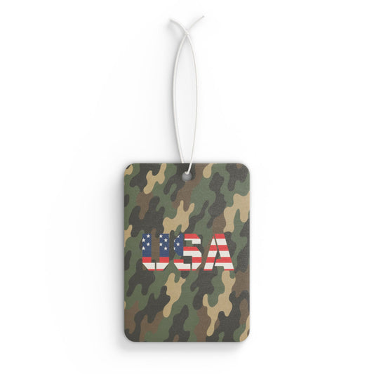 USA Camouflage Car Air Freshener, Military Style Air Freshener, Camo Air Freshener, Gift for Veterans, Patriotic Car Accessory