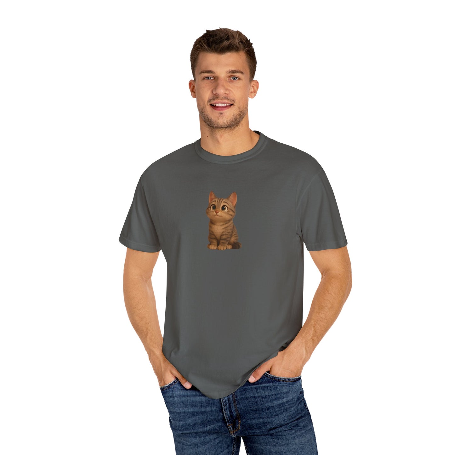 Cute Cat Graphic T-Shirt, Casual Wear, Cat Lover Gift, Everyday Tee, Animal Lover Apparel, Perfect for Birthdays & Holidays