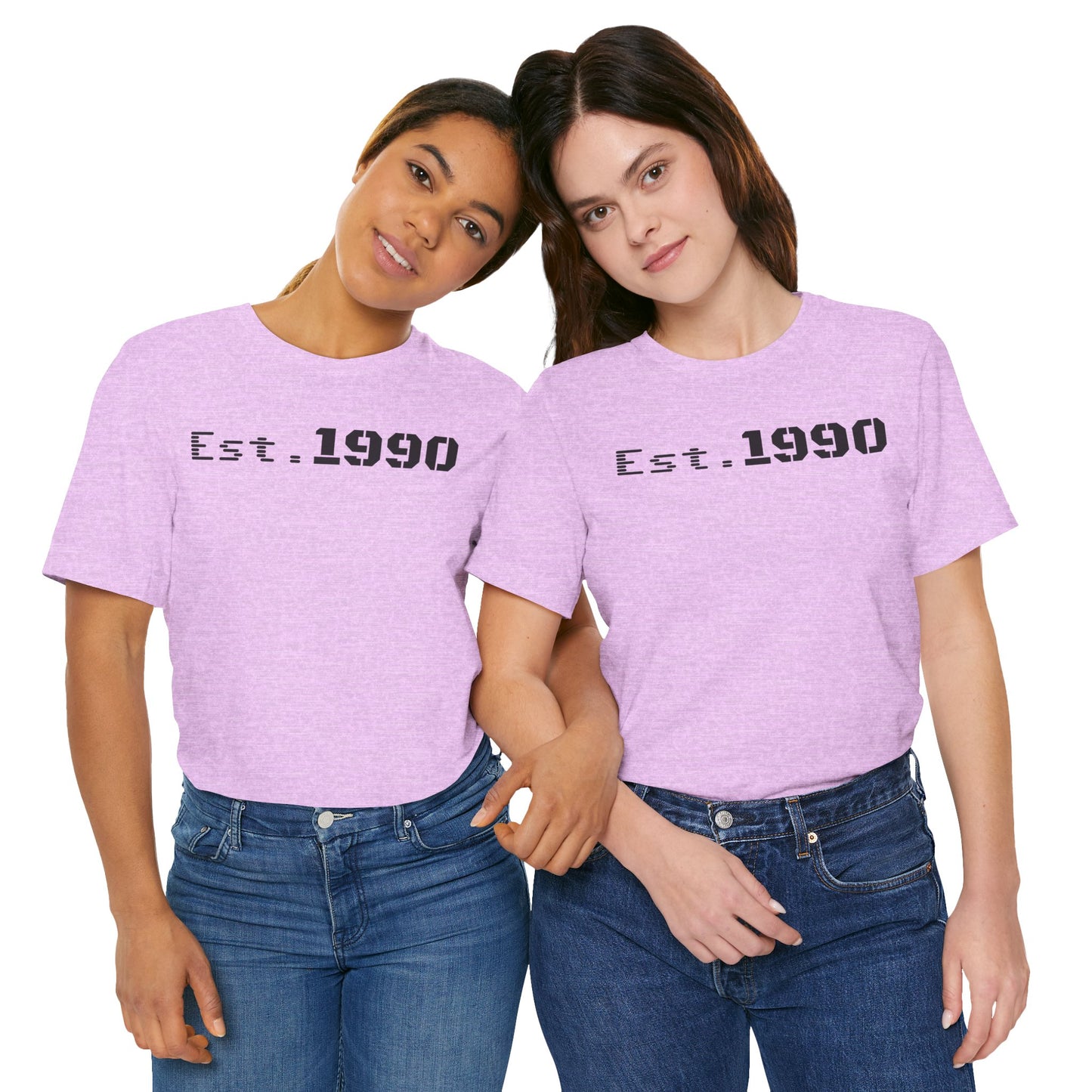 Unisex Est. 1990 Nostalgic Jersey Tee - Perfect Gift, Vintage Style, Retro Fashion, Birthday Celebration, Casual Wear