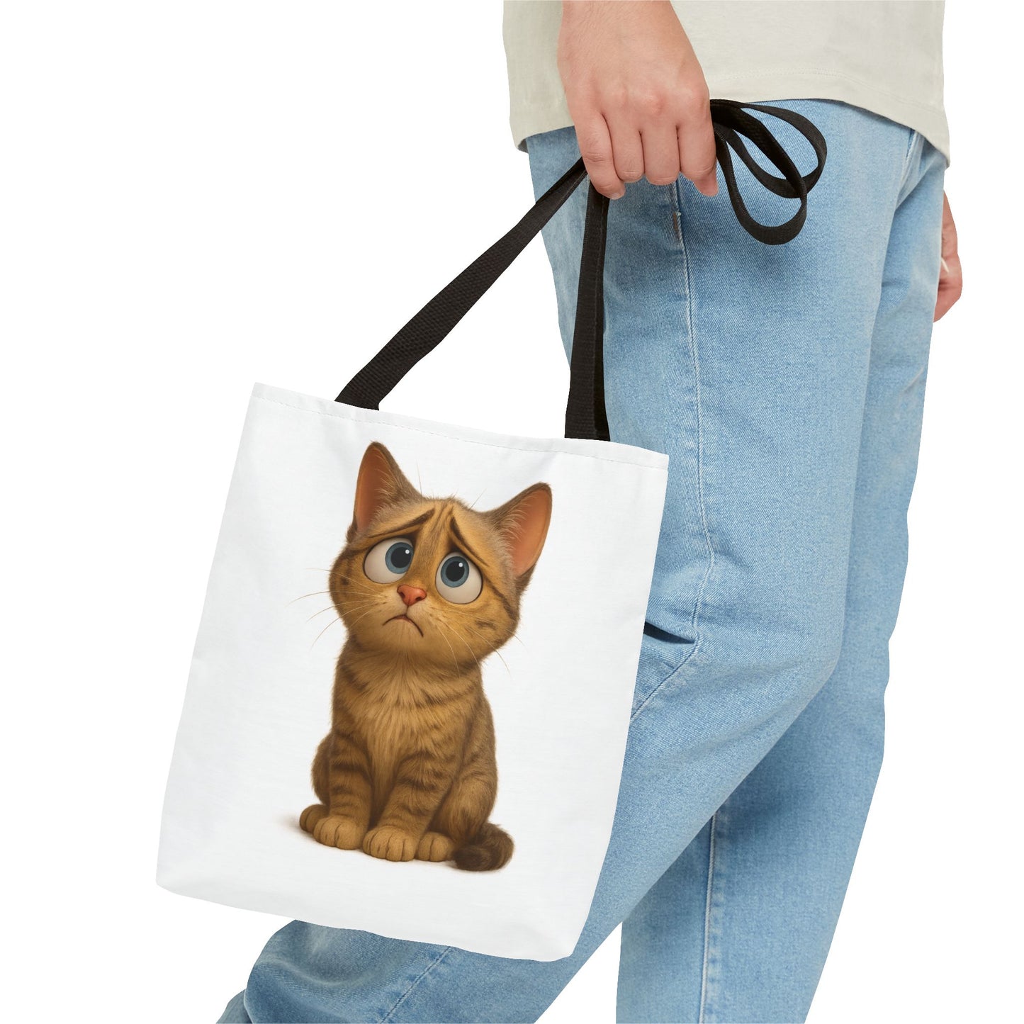 Cute Cat Tote Bag, Animal Lover Gift, Shopping Tote, Reusable Bag, Cute Merchandise, Eco-Friendly Gift