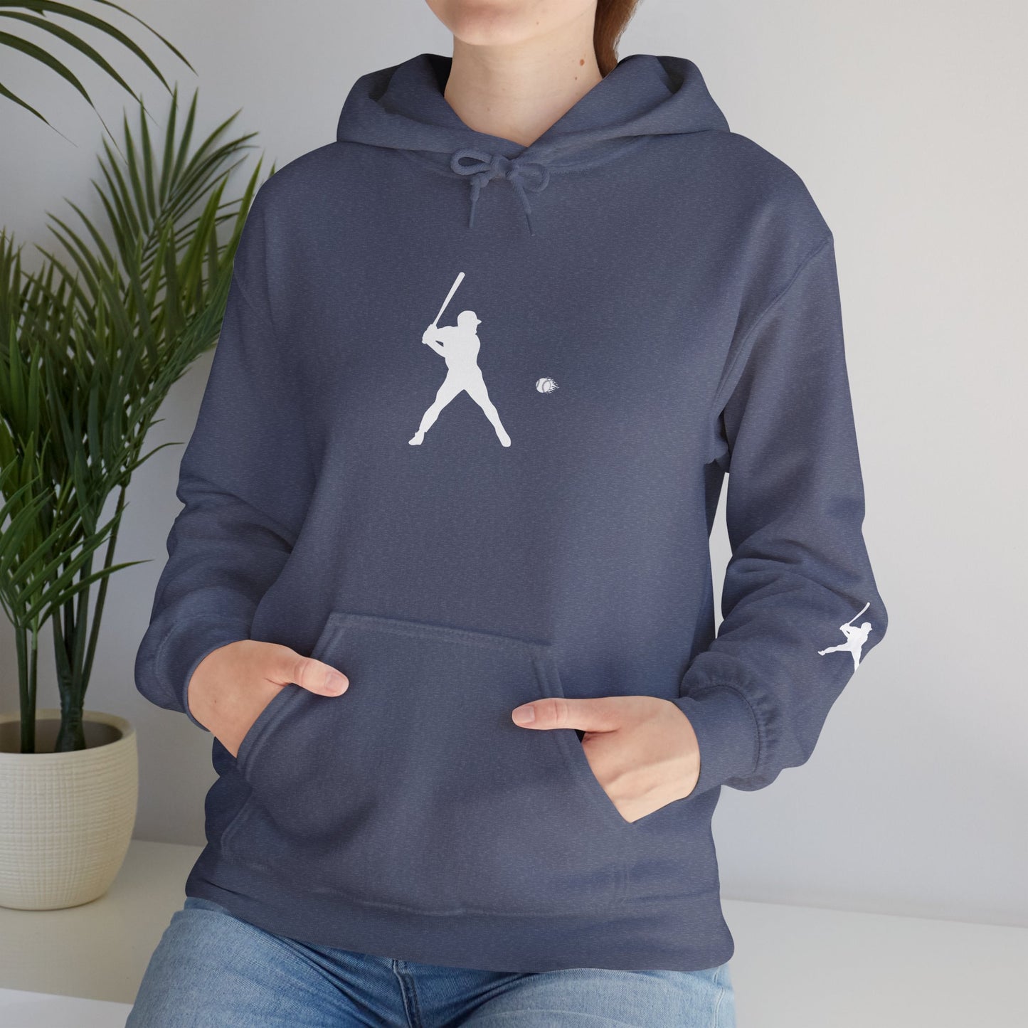 Sporty Unisex Baseball Hooded Sweatshirt, Casual Hoodie for Athletes, Perfect for Gifts, Comfy Streetwear, Ideal for Sports Events, Personal Use