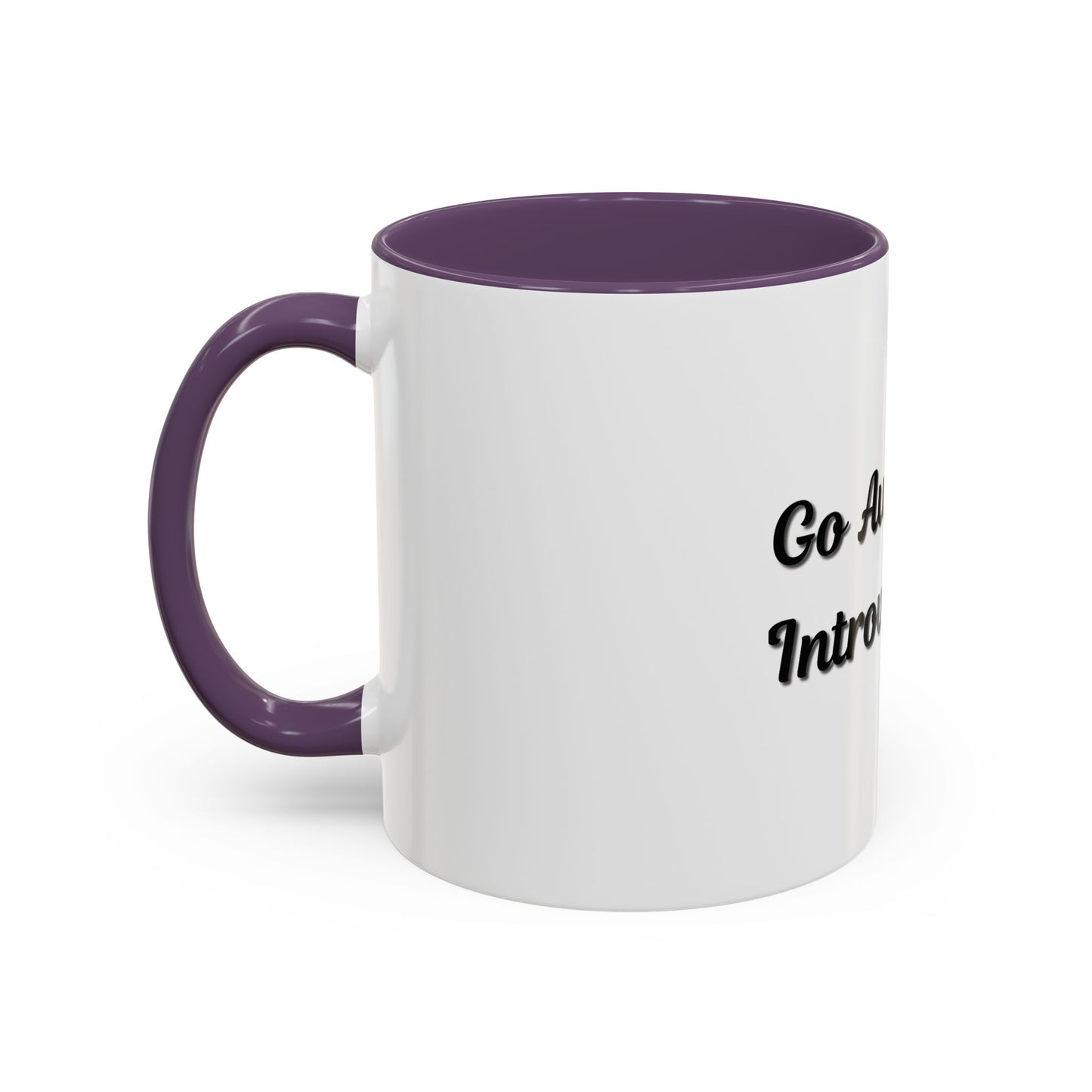 Introvert Coffee Mug - Go Away, I'm Introverting - Black Accent for Relaxing Moments