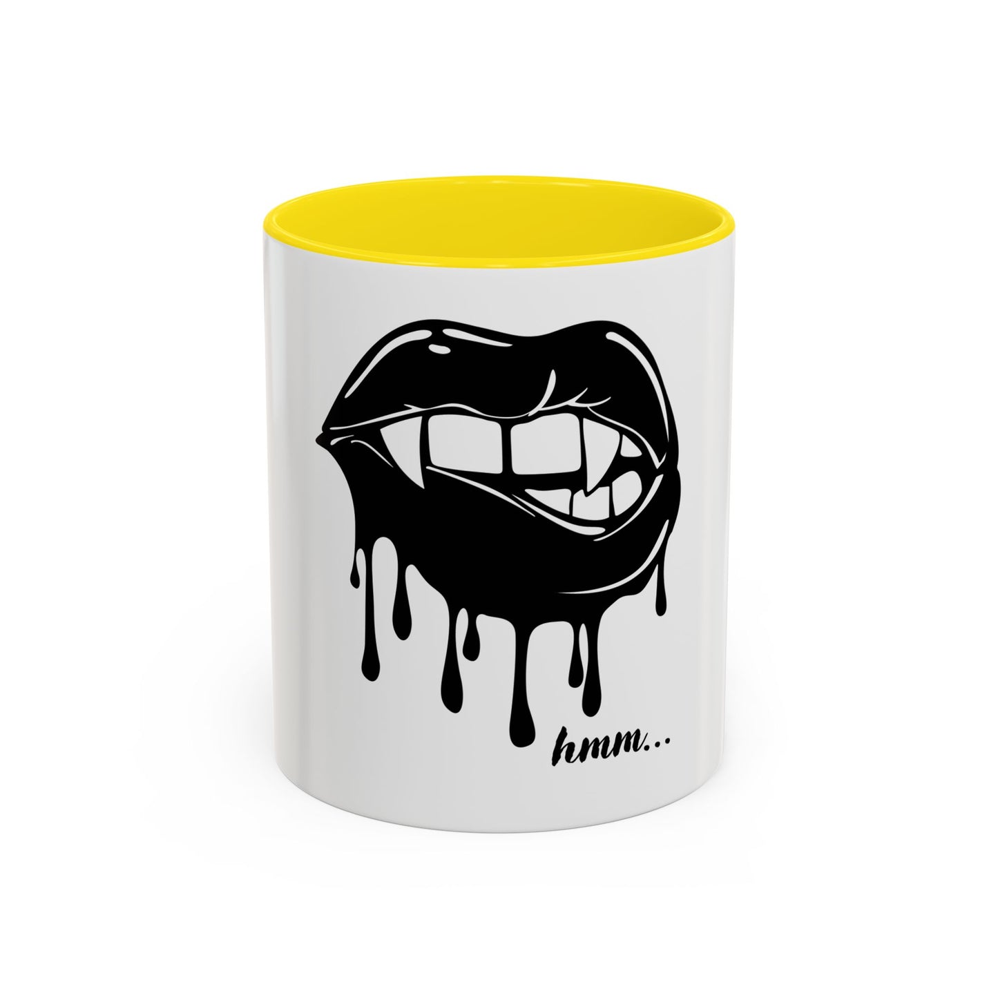 Vampire Lip Accent Coffee Mug - 11oz & 15oz - Unique Halloween Gift