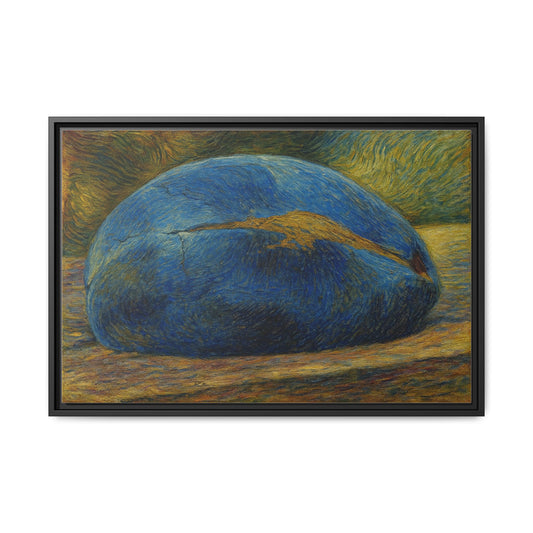 Canvas Wall Art, Modern Home Decor, Abstract Plum Canvas Print, Matte Canvas, Framed Multicolor Artwork, Purple Wall Decor