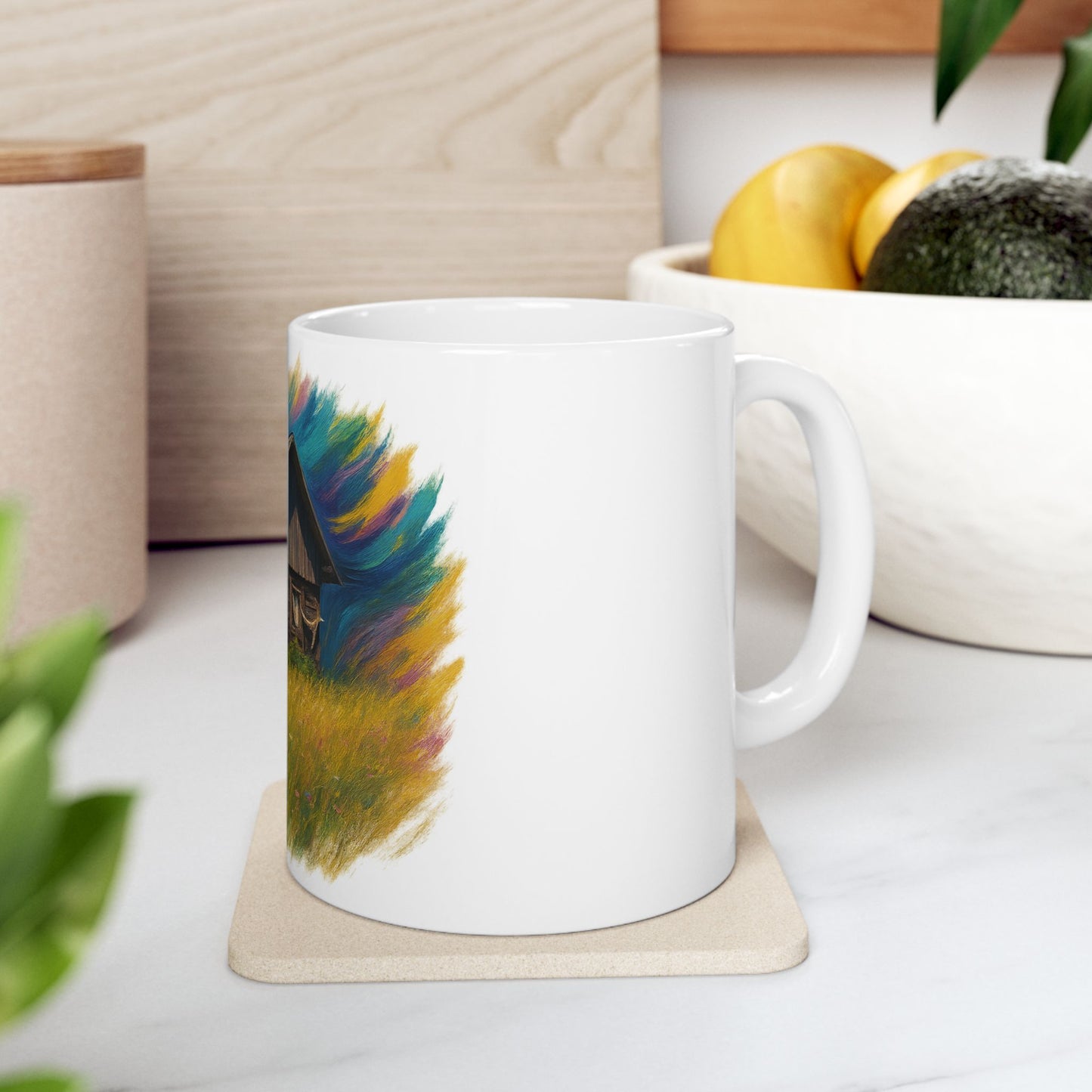 Vibrant Landscape Ceramic Mug for Nature Lovers - Perfect for Coffee, Tea, Gifts, Home Decor, 11oz & 15oz