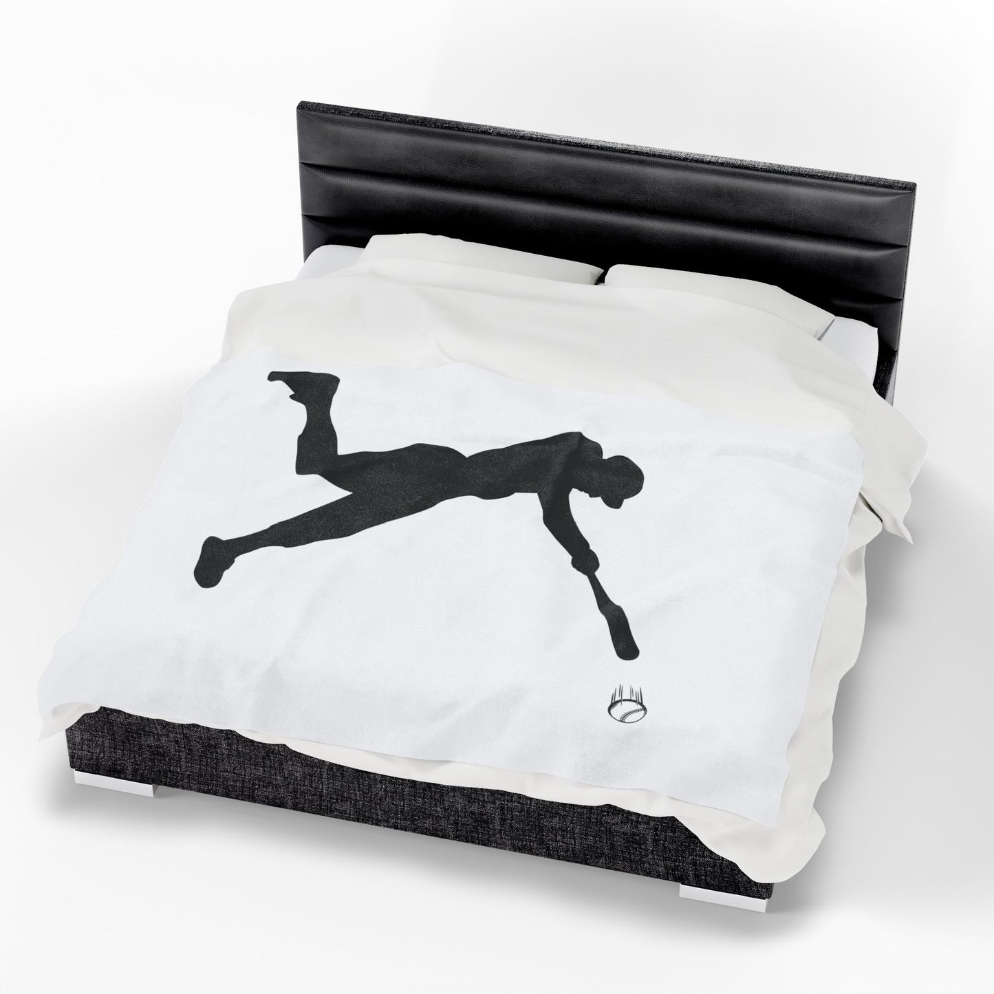 Baseball Velveteen Plush Blanket, Cozy Sports Throw, Soft Blanket for Fans, Great Gift for Baseball Lovers, Home Decor