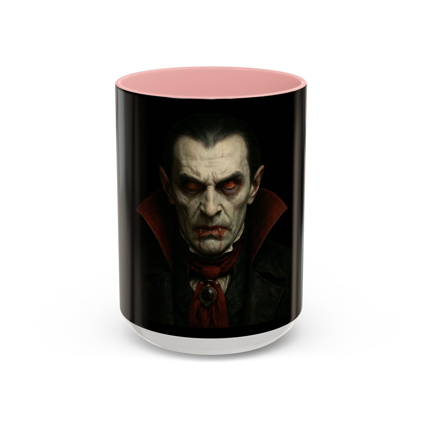 Gothic Dracula Vampire Accent Coffee Mug | Spooky Halloween Gift, Unique Home Decor, Collector's Mug, Coffee Lover's Gift