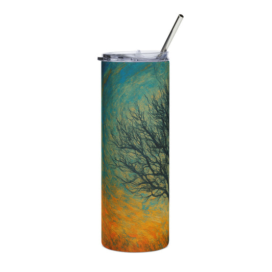 Serene Nature-Inspired Stainless Steel Tumbler, 20oz | Ideal for Outdoors, Gifts, Home, Coffee Lovers, Travel, Eco-Friendly