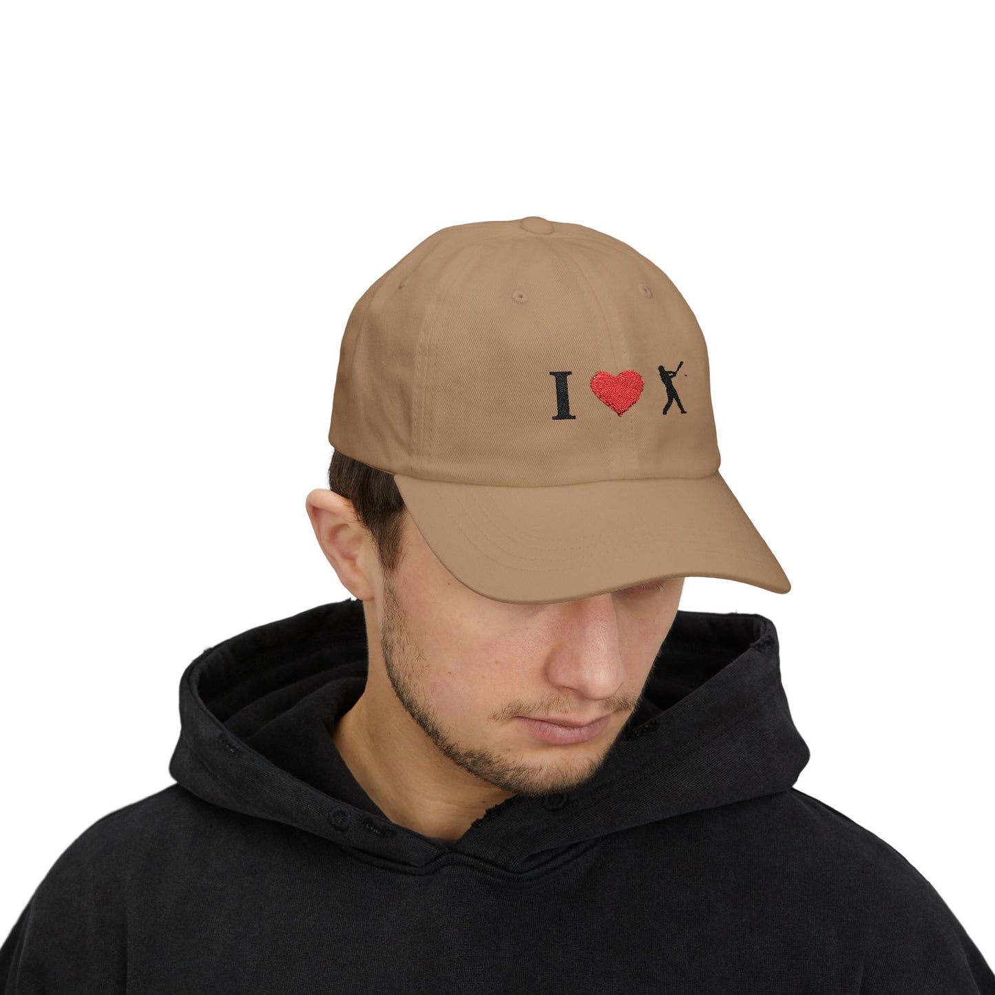 I Love Baseball Dad Cap, Sporty Hat for Dads, Baseball Lover Gift, Father's Day Gift, Casual Everyday Wear