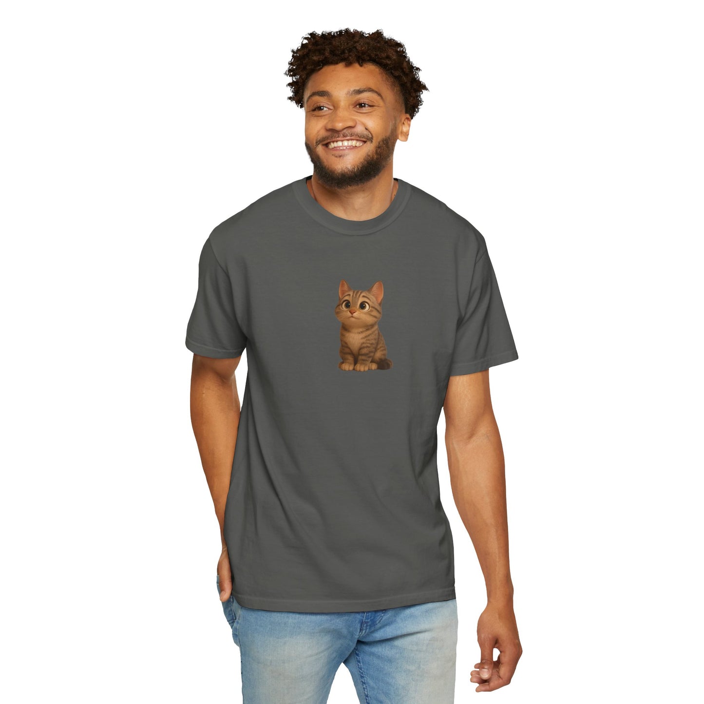 Cute Cat Graphic T-Shirt, Casual Wear, Cat Lover Gift, Everyday Tee, Animal Lover Apparel, Perfect for Birthdays & Holidays