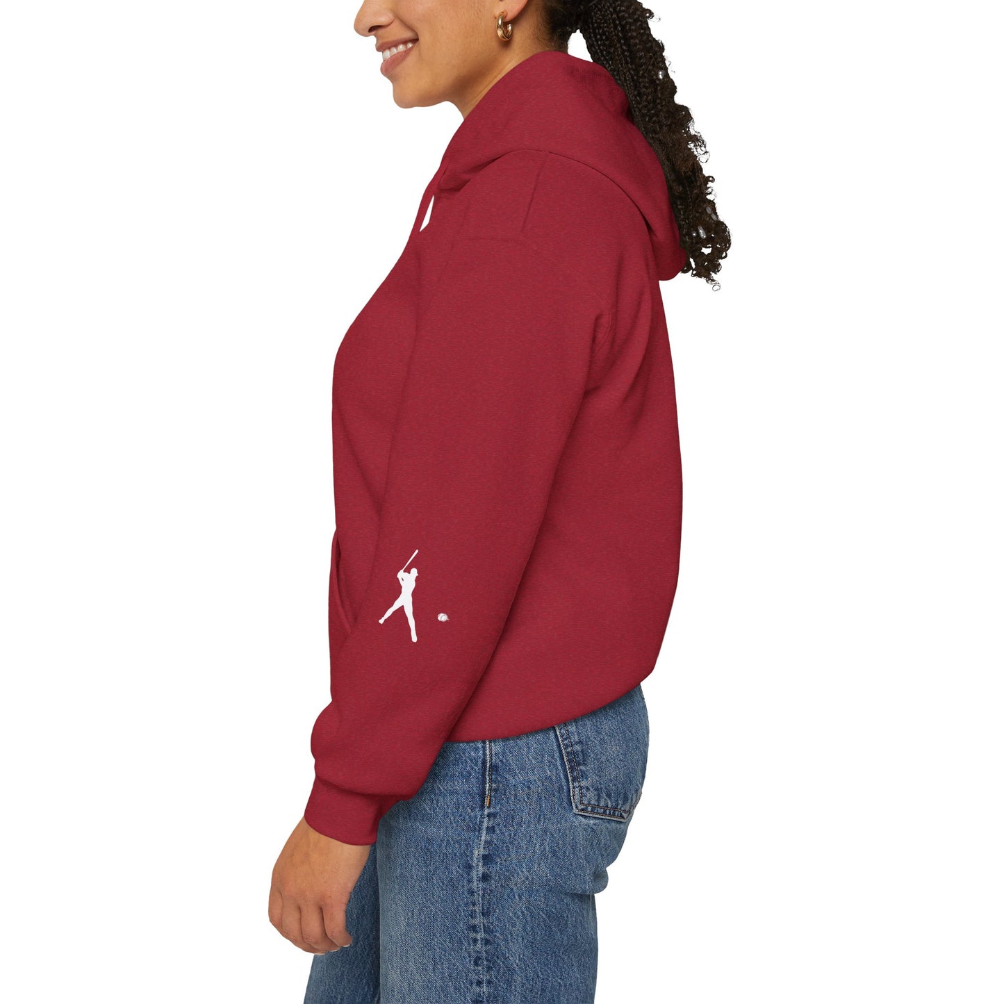 Sporty Unisex Baseball Hooded Sweatshirt, Casual Hoodie for Athletes, Perfect for Gifts, Comfy Streetwear, Ideal for Sports Events, Personal Use