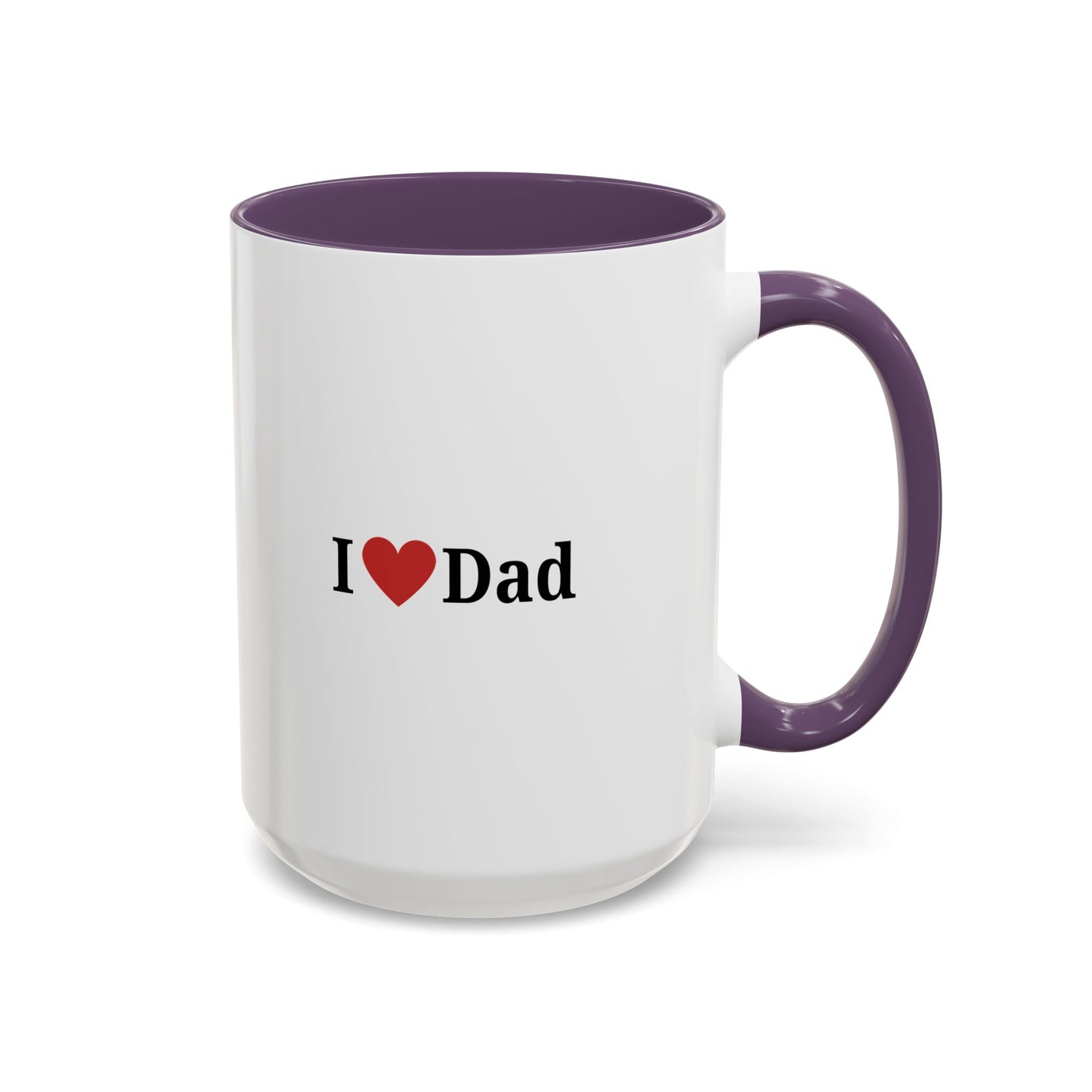 I Love Dad Accent Coffee Mug - Perfect Gift for Father's Day & Birthdays