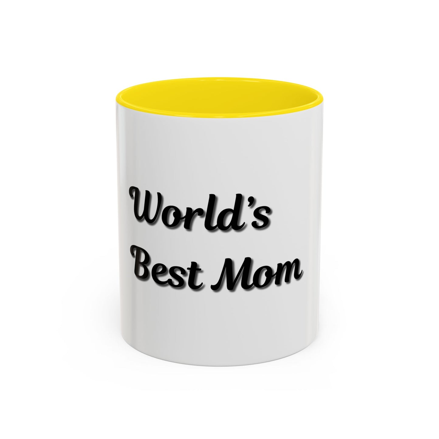 World's Best Mom Accent Coffee Mug - 11oz & 15oz - Perfect Gift for Mother's Day